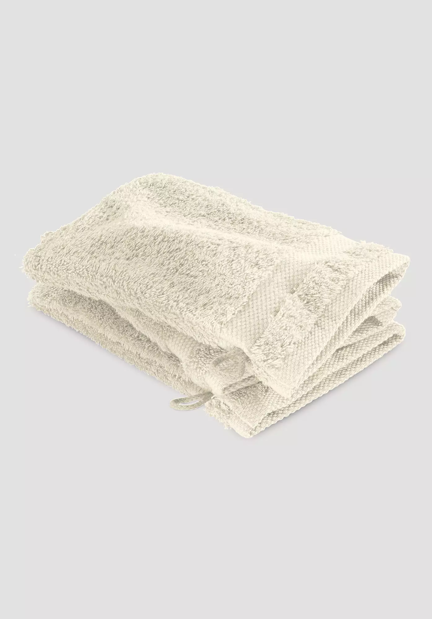 Wash mitt in a set of 3 made from pure organic terrycloth - 1