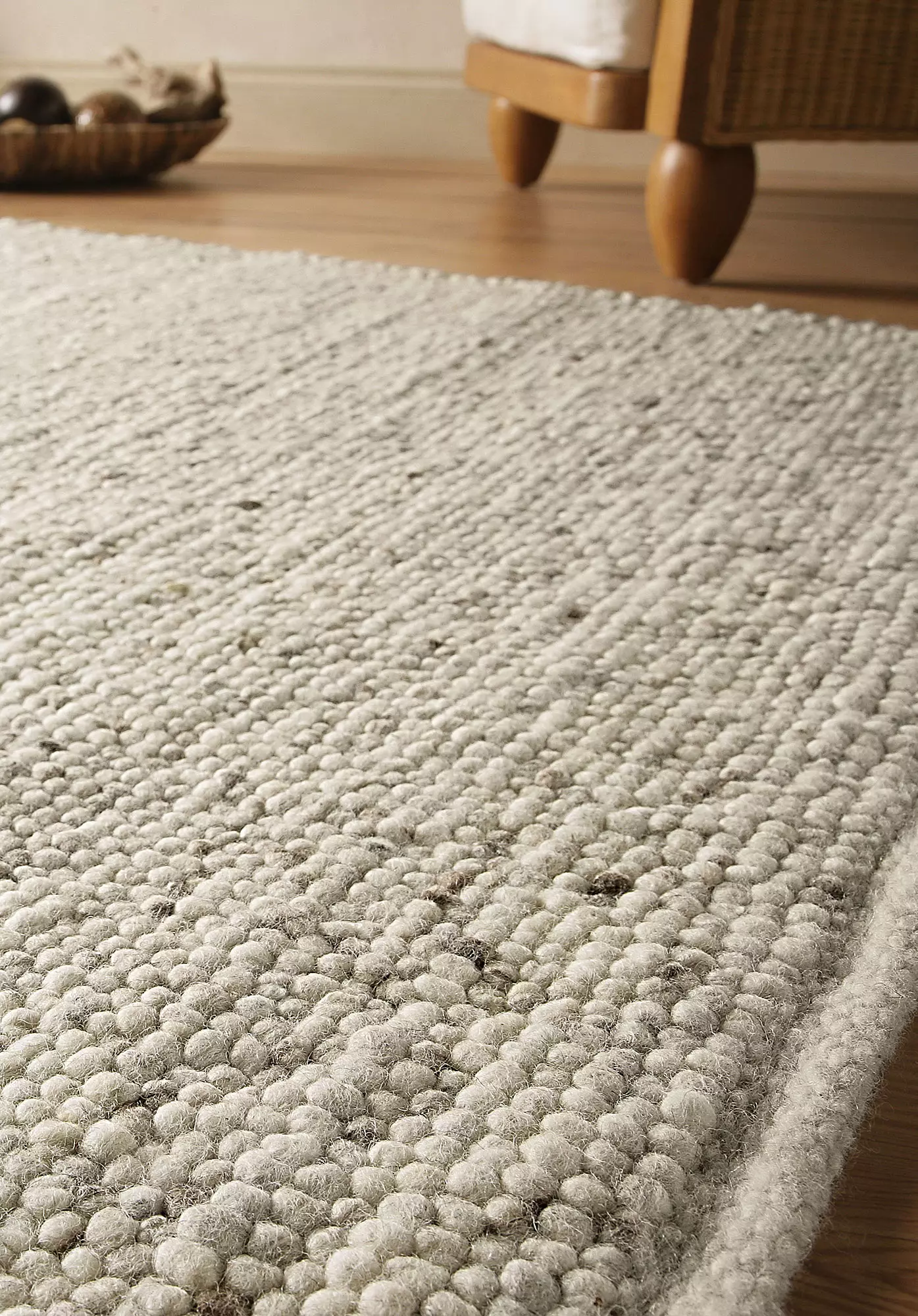 Rhönschaf woven carpet made from regional virgin wool - 0