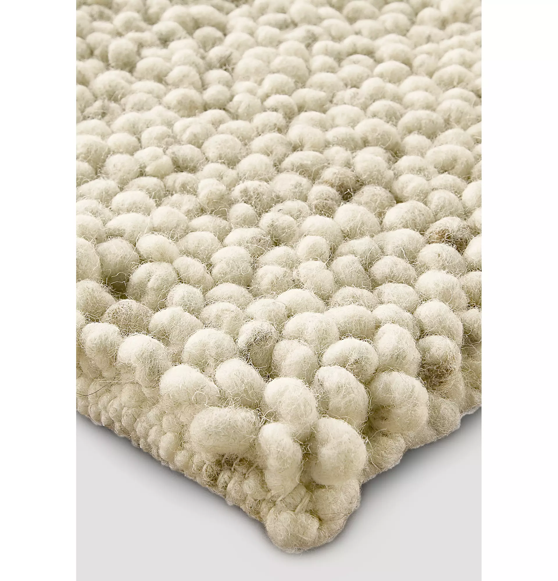 Rhönschaf loop rug made from regional virgin wool - 1