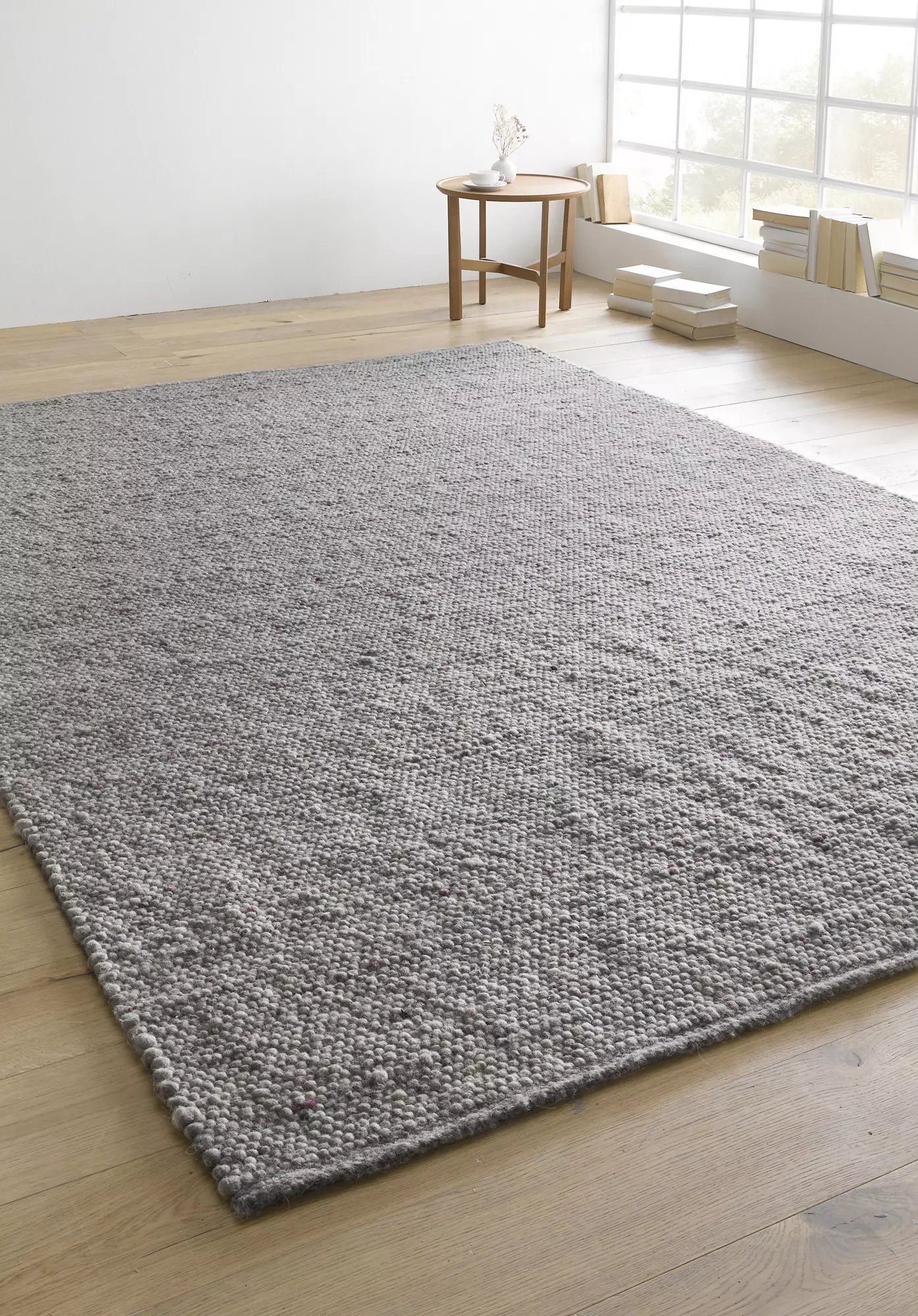 Woven carpet Heidschnucke made of pure new wool - 0