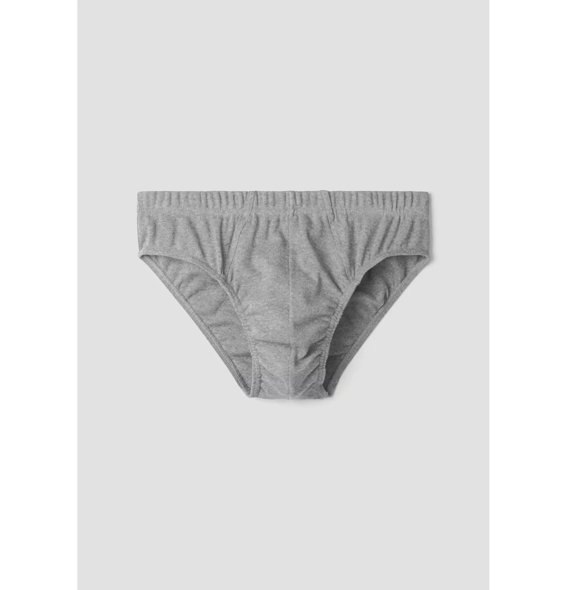 Cotton Rib Sport Brief: Grey Sage, Mens Underwear