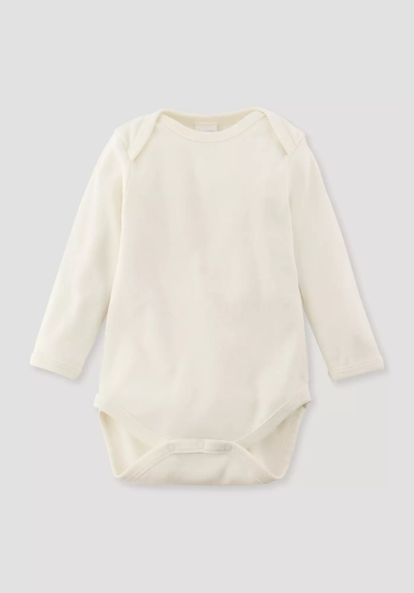 Slim long-sleeved body made of pure organic cotton - 0