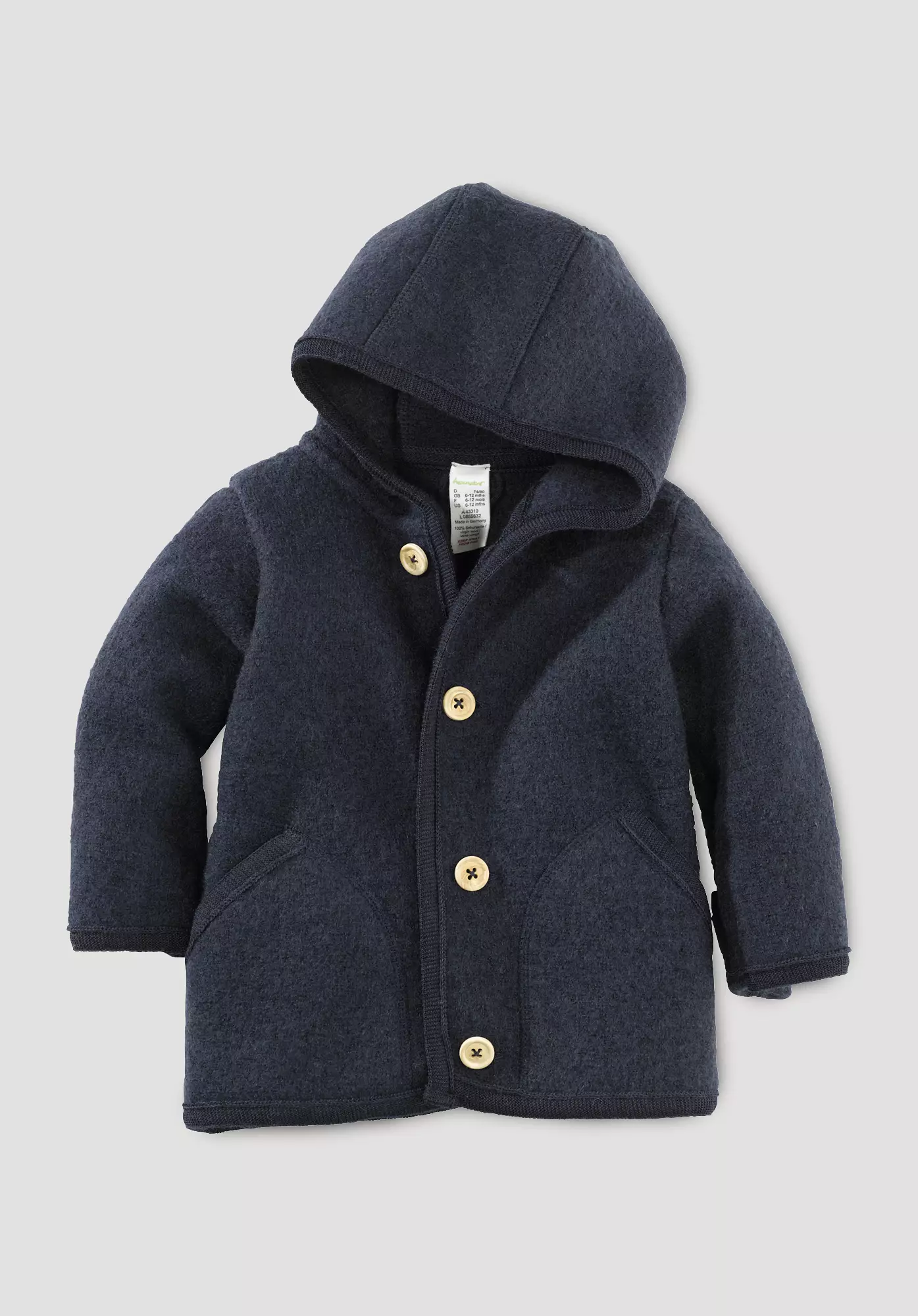 Regular wool jacket made from pure organic merino wool - 1