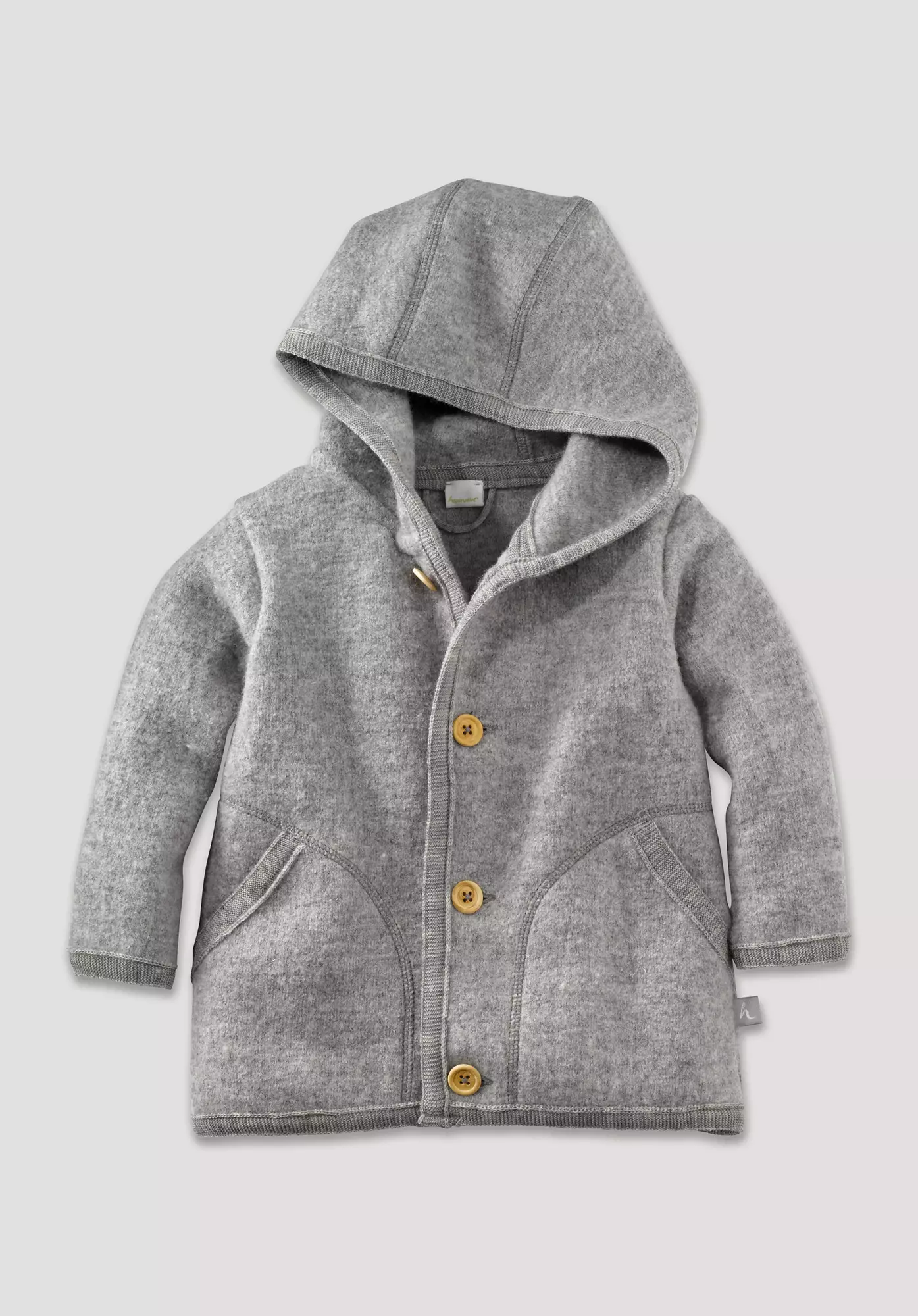 Regular wool jacket made from pure organic merino wool - 2