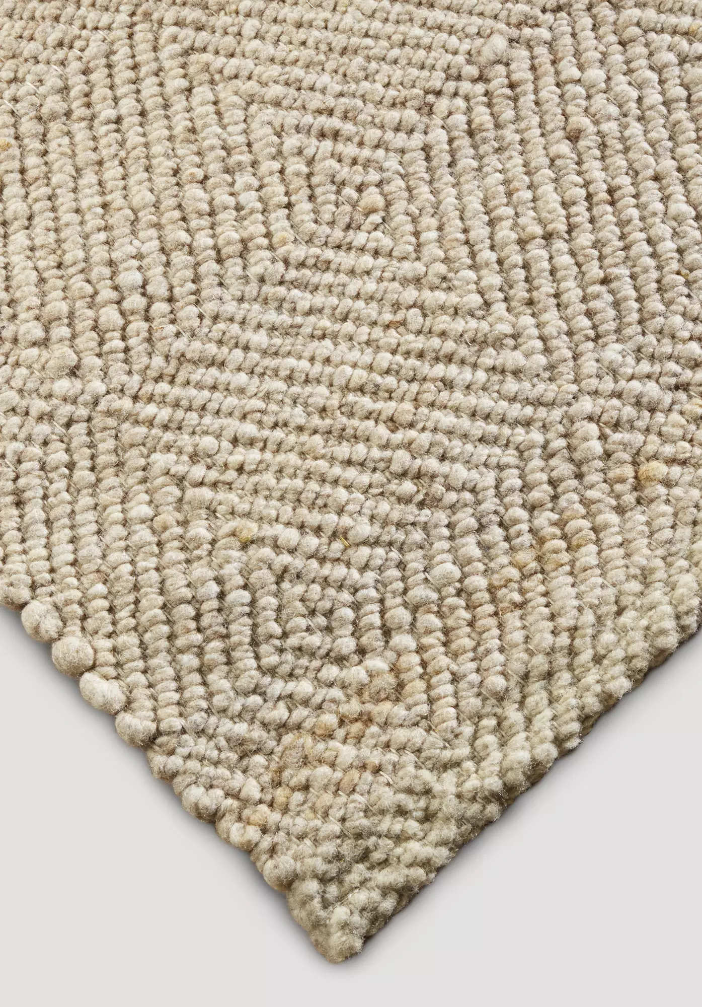 Woven carpet RUGA made of pure new wool - 0
