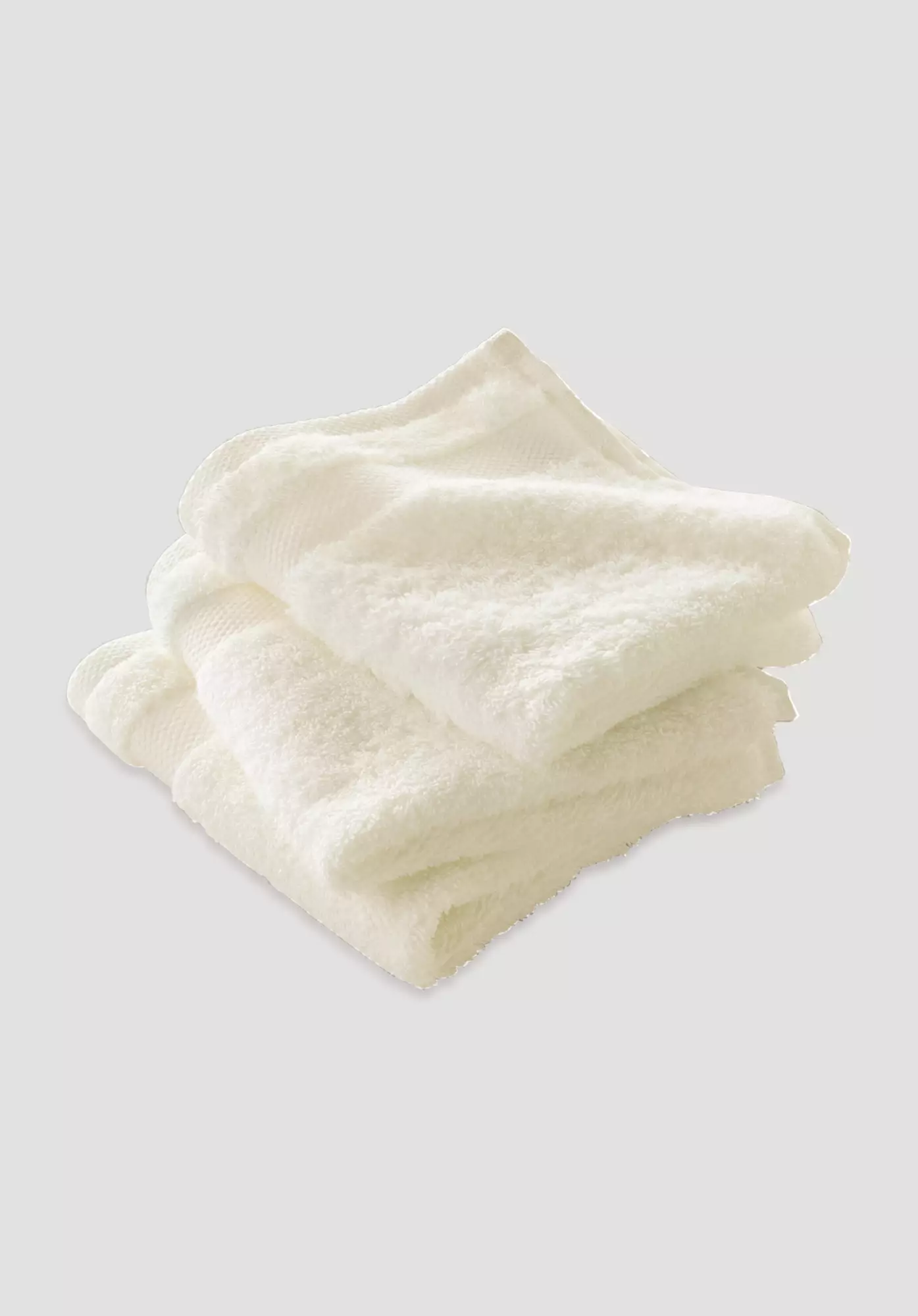 Terry cloth washcloths in a set of 3 made from pure organic cotton - 1