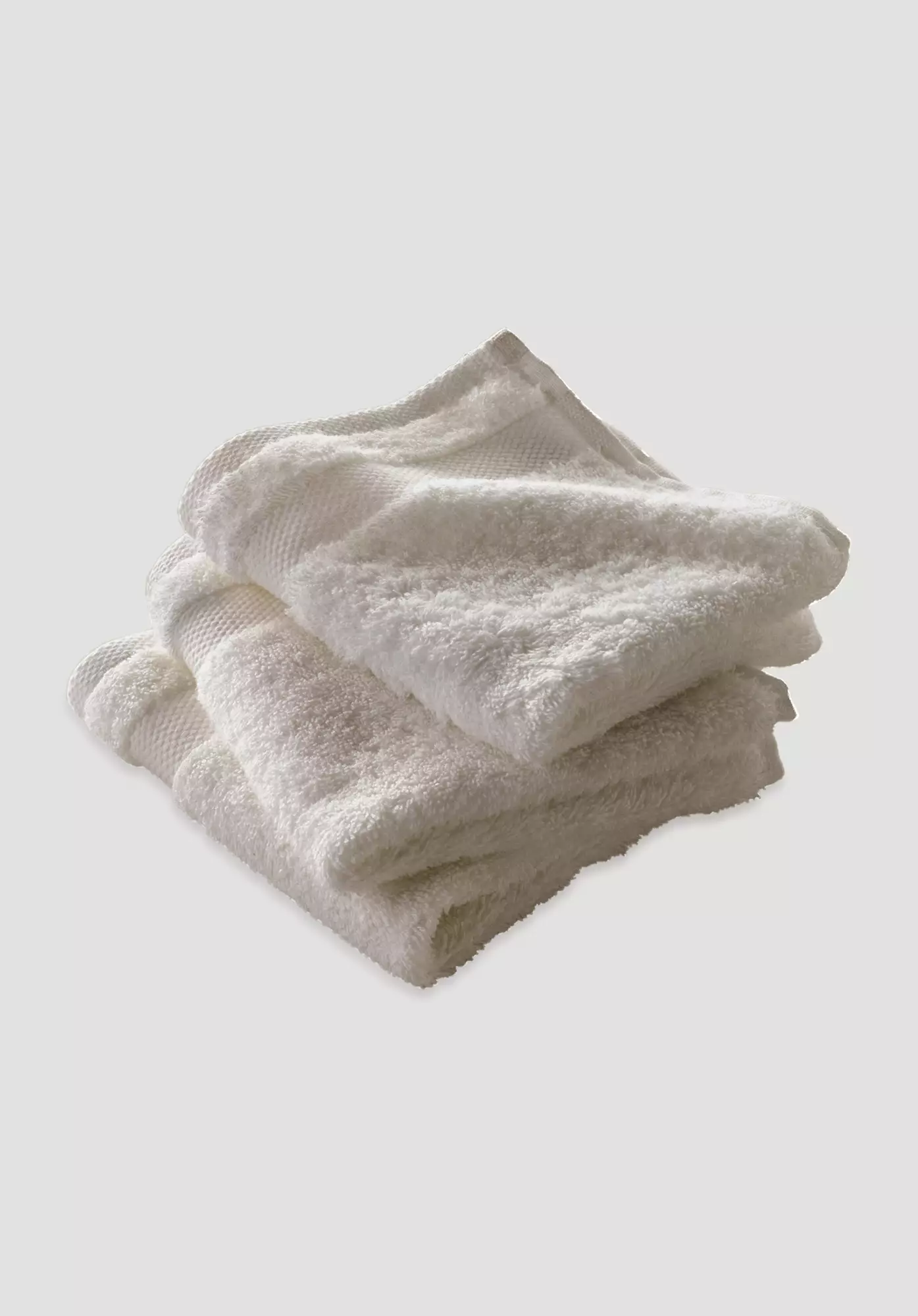 Terry cloth washcloths in a set of 3 made from pure organic cotton - 0