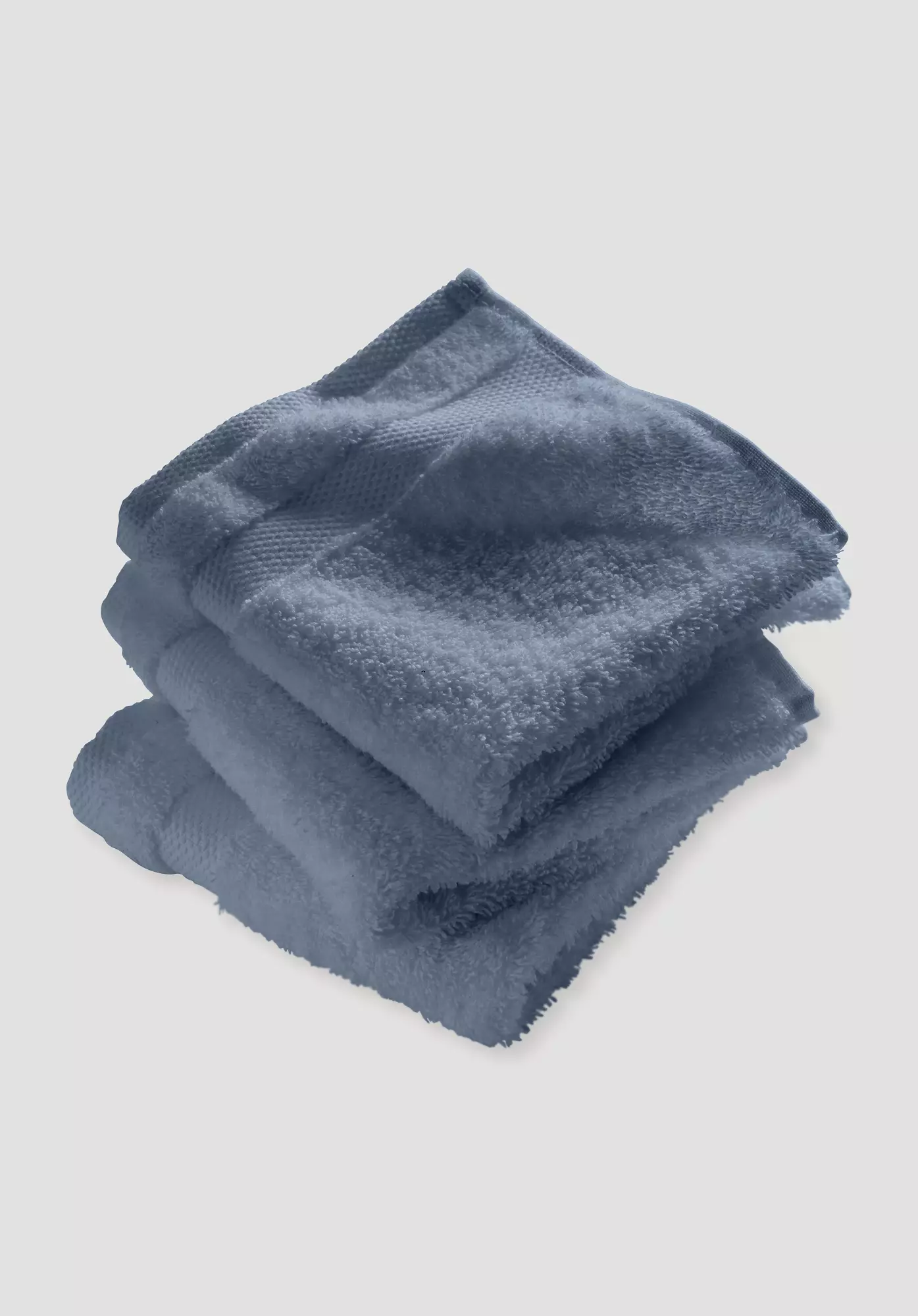 Terry cloth washcloths in a set of 3 made from pure organic cotton - 0