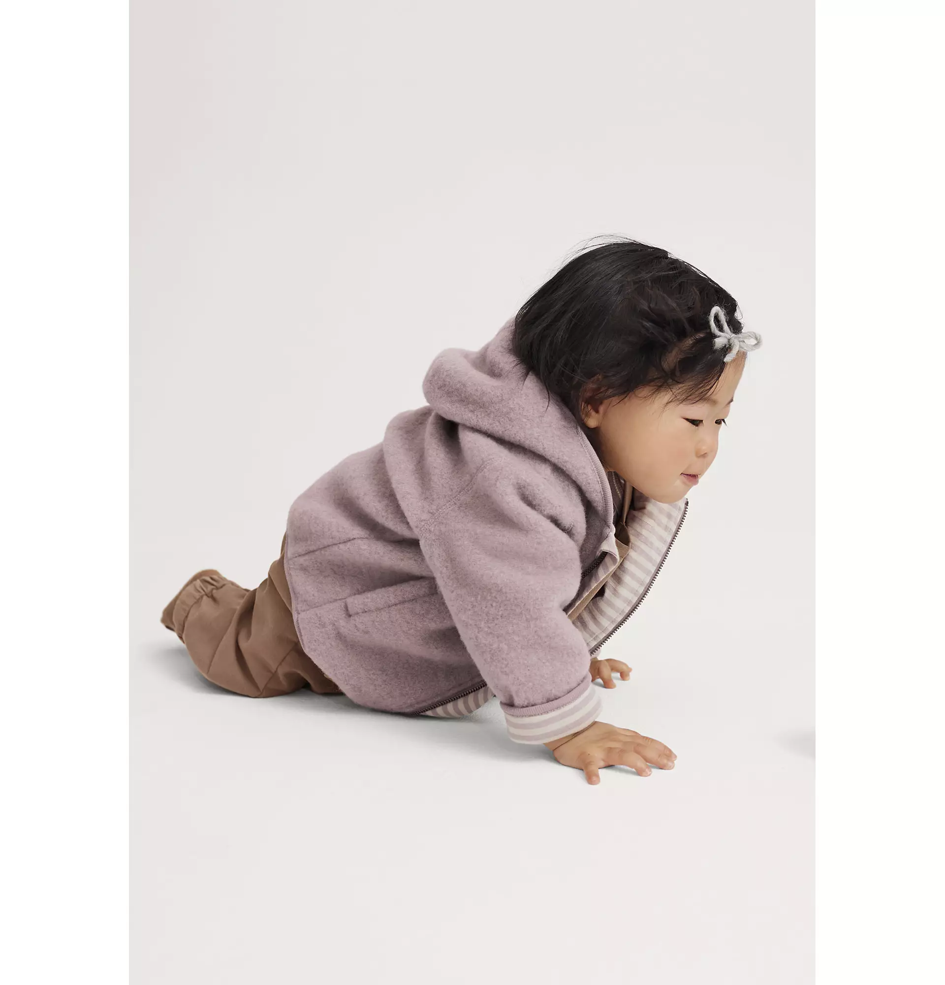 Organic Merino Wool Fleece Baby Jacket