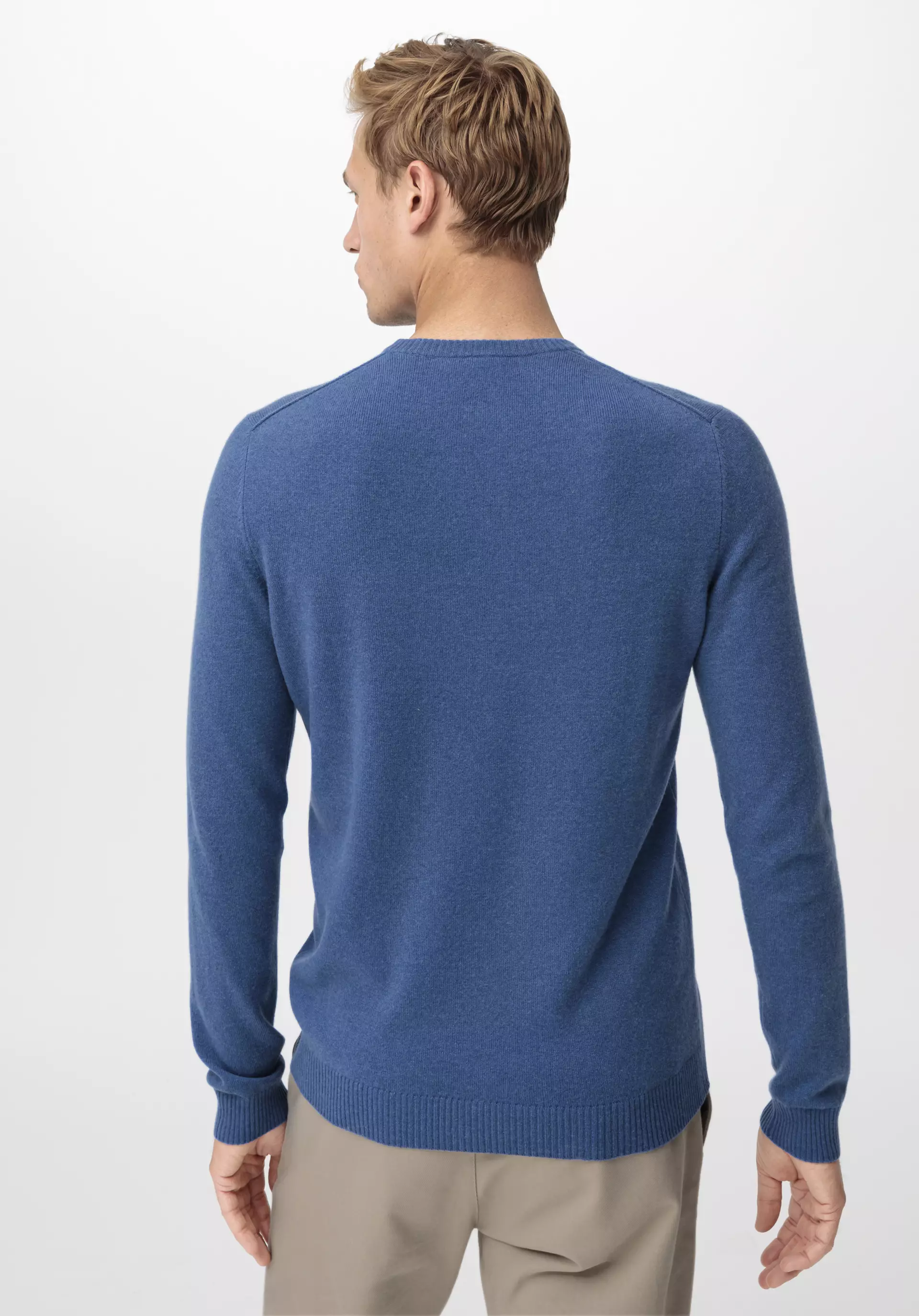 Virgin wool sweater with cashmere 45822 | Cardigans