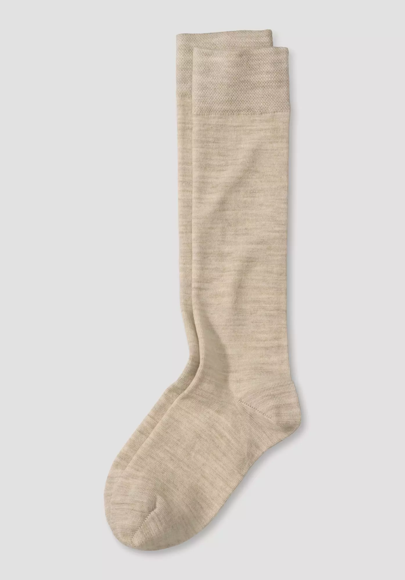 Knee socks made of organic new wool with organic cotton - 0