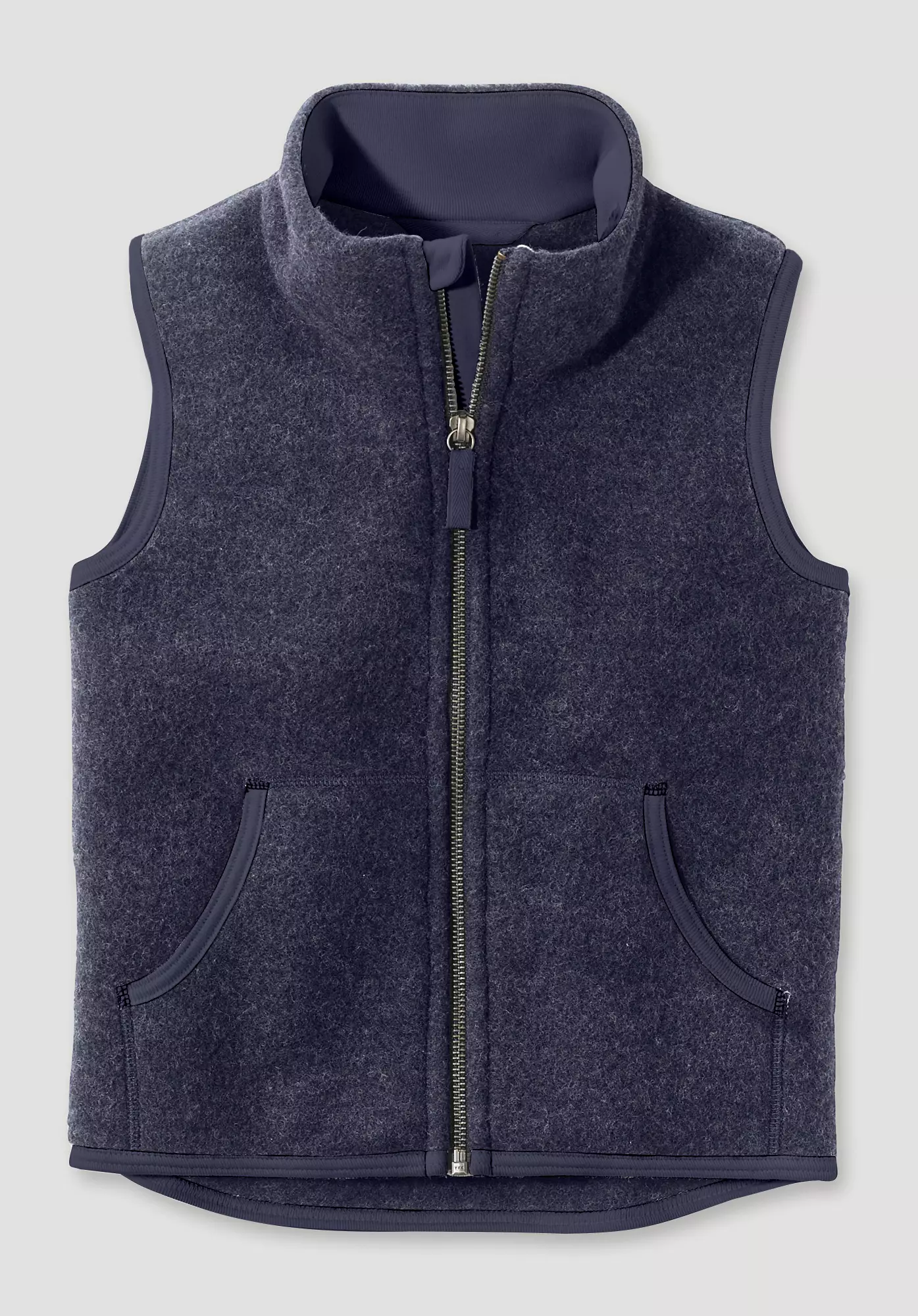 Regular wool fleece vest made from pure organic merino wool - 1
