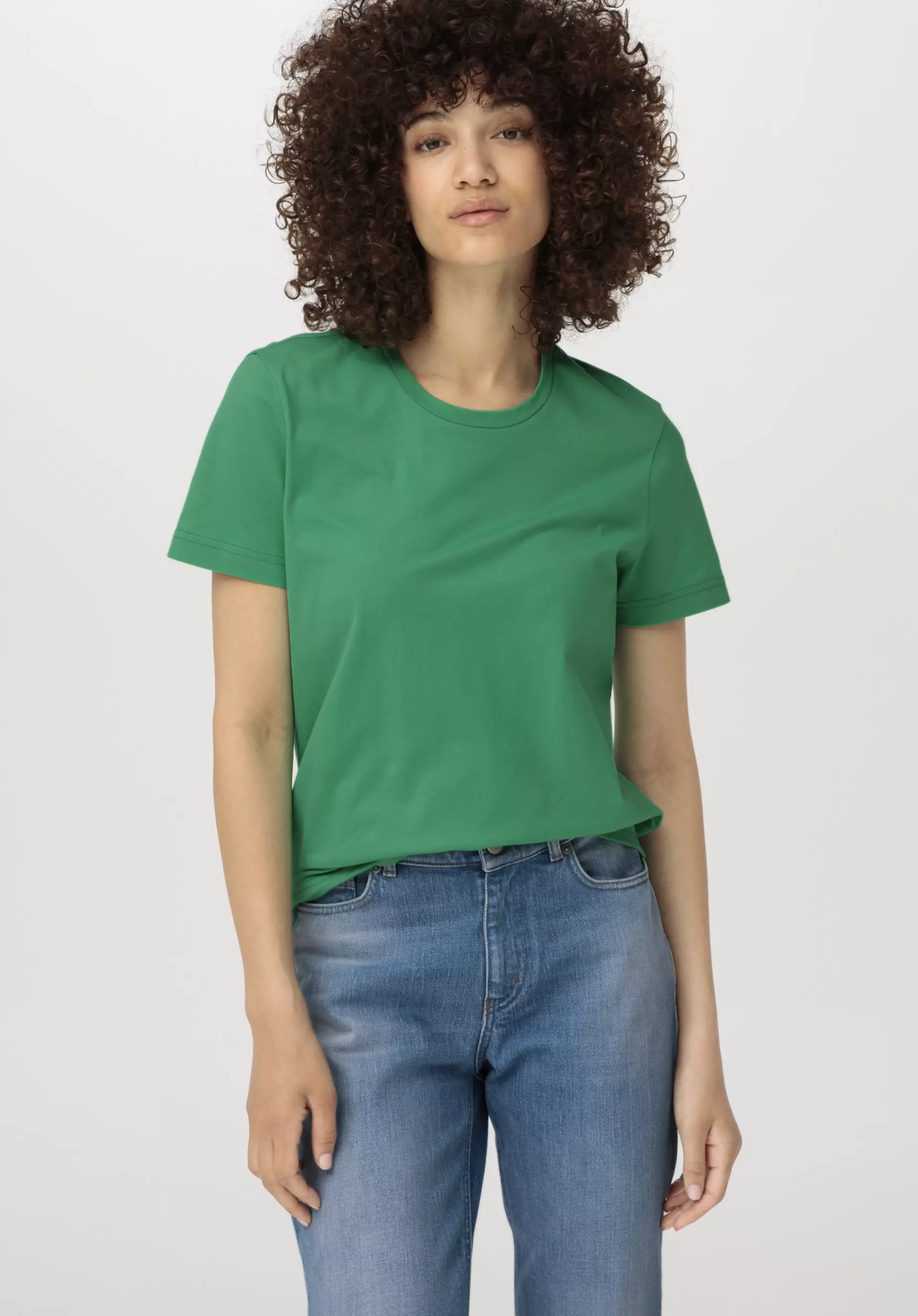 Kurzarm-Shirt aus reiner Bio-Baumwolle - 0