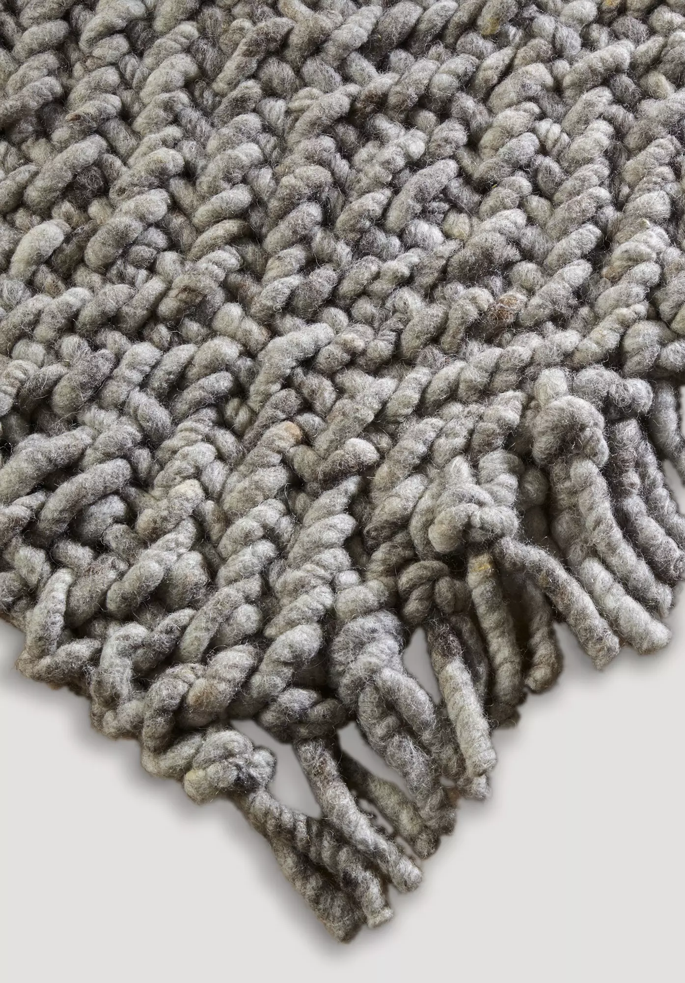Struktur-Teppich aus reiner Schurwolle - 1