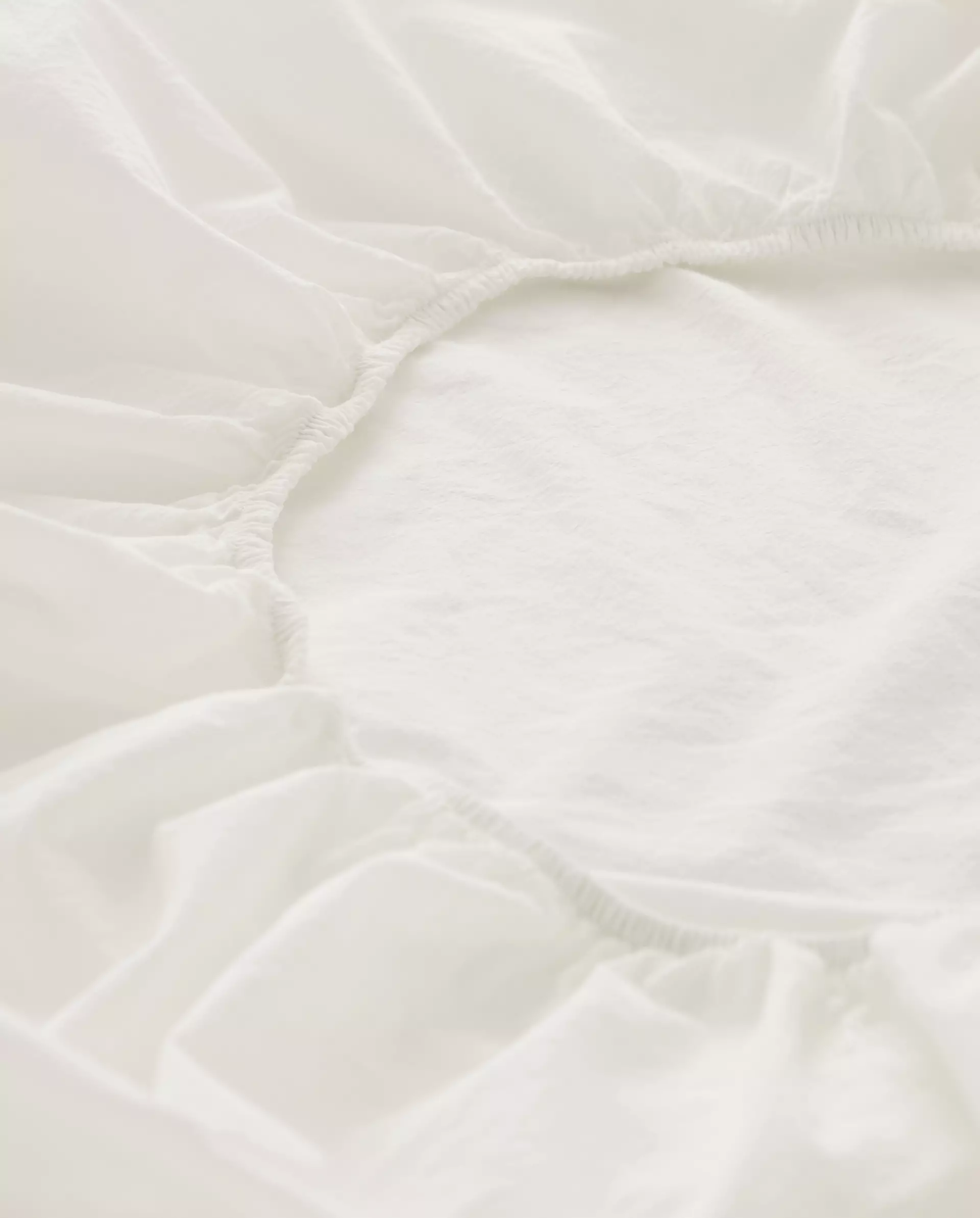 Percale fitted sheet made from pure organic cotton - 0