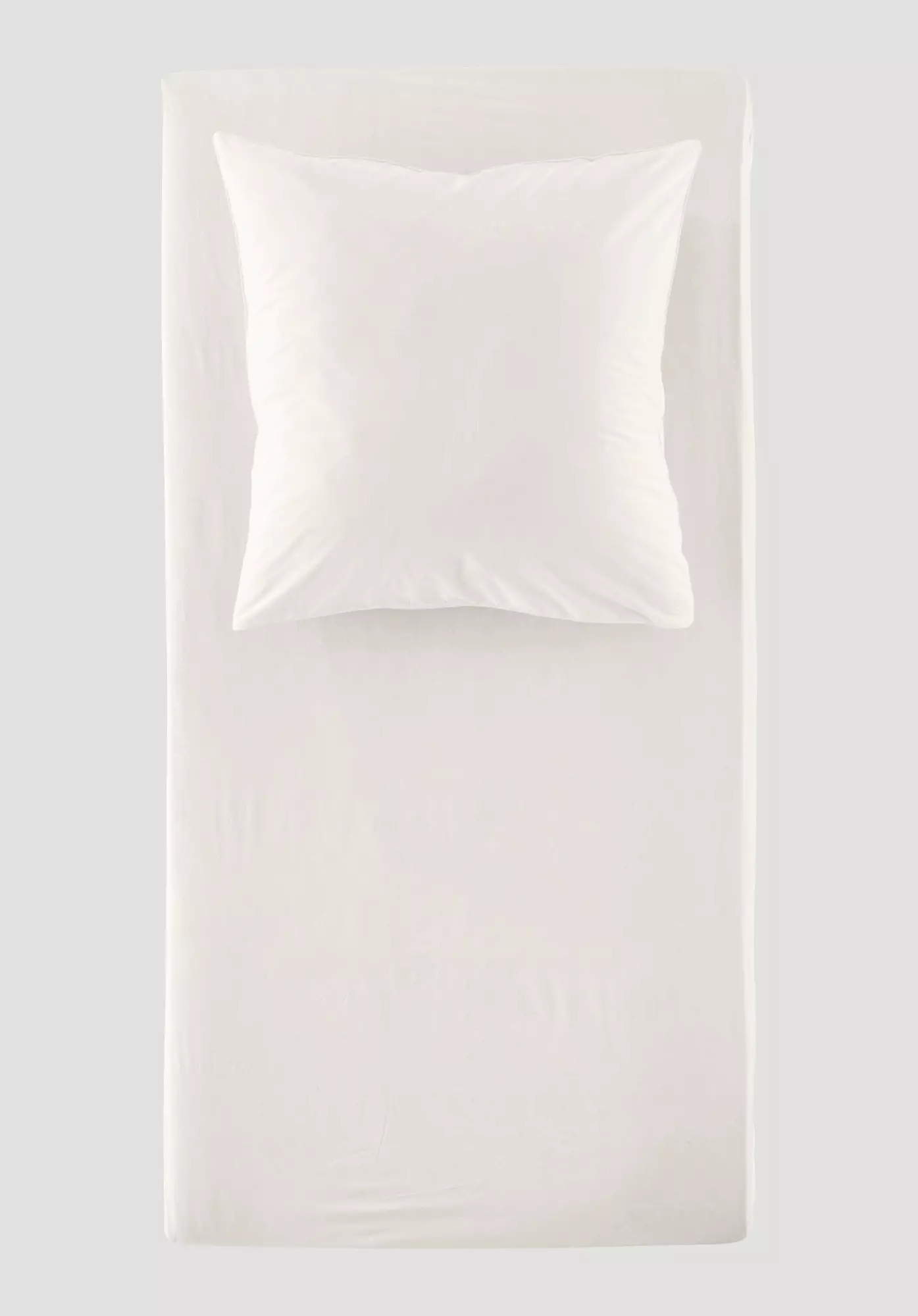 Percale fitted sheet made from pure organic cotton - 1