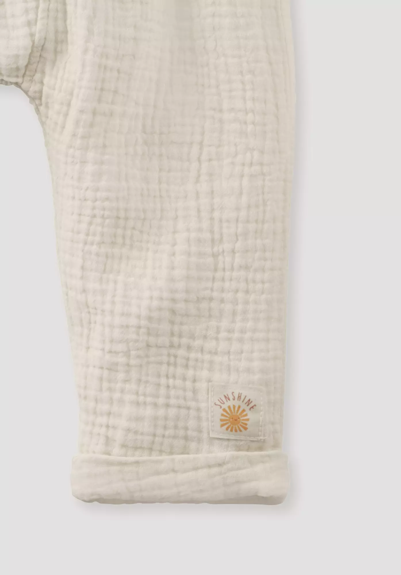 Regular muslin trousers made from pure organic cotton - 1