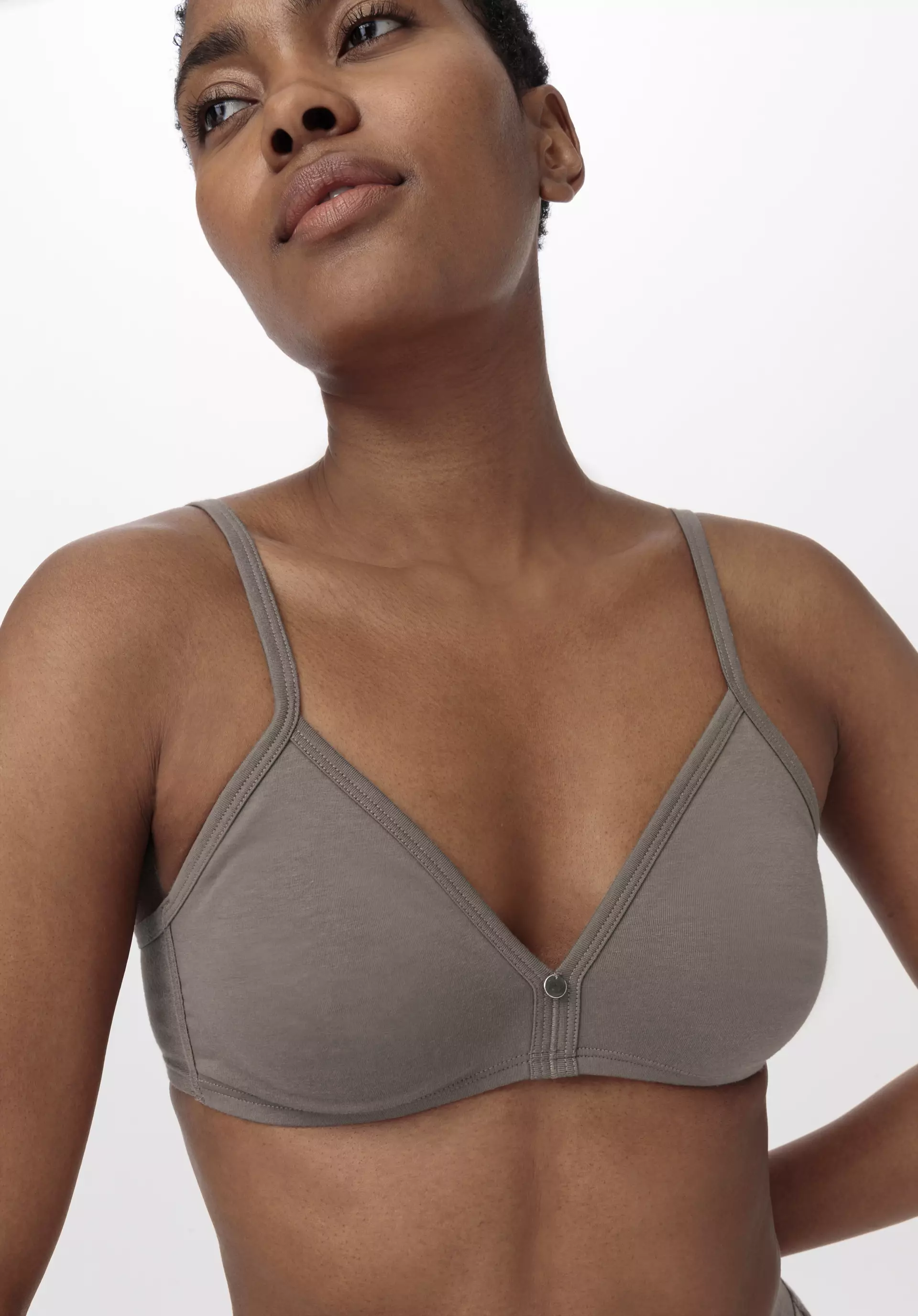 Triangle bra without underwire COTTON FEEL made of organic cotton