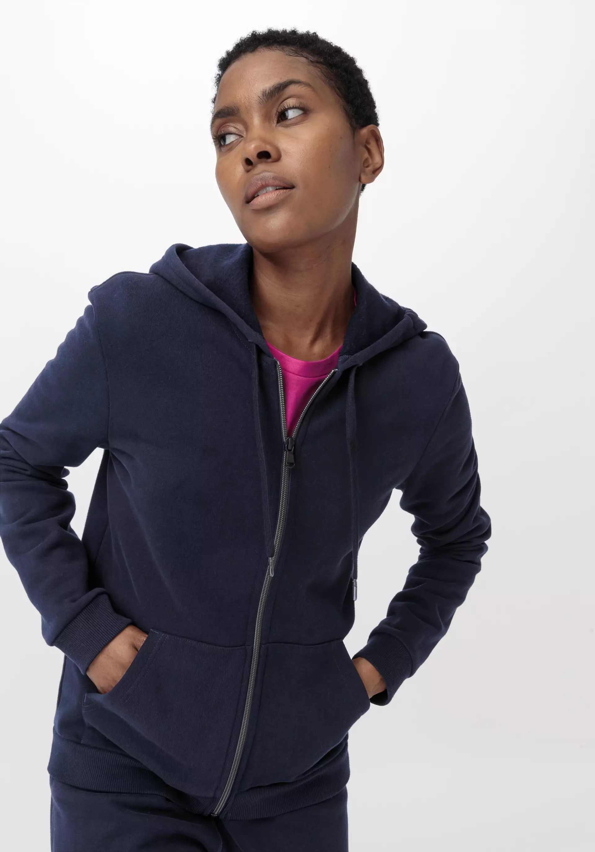 Sweat jacket made from pure organic cotton - 1