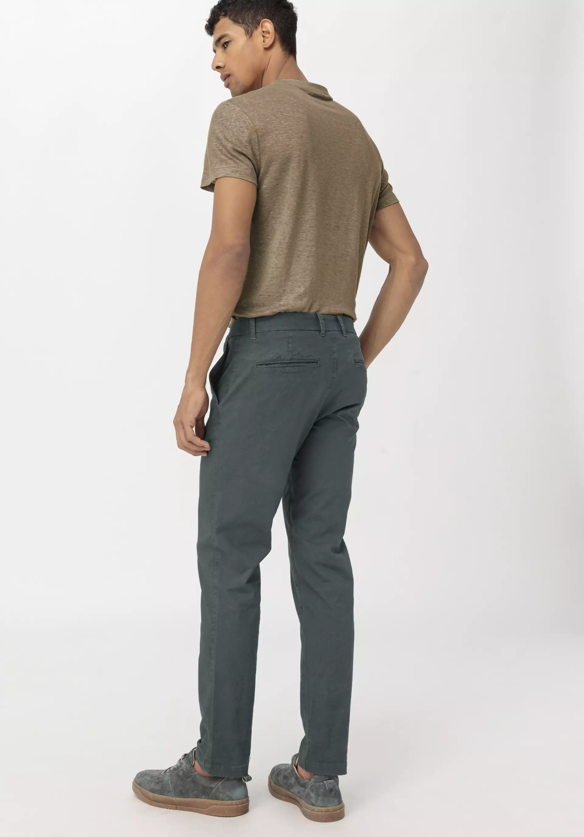 Modern fit chinos made of organic cotton with hemp - 3