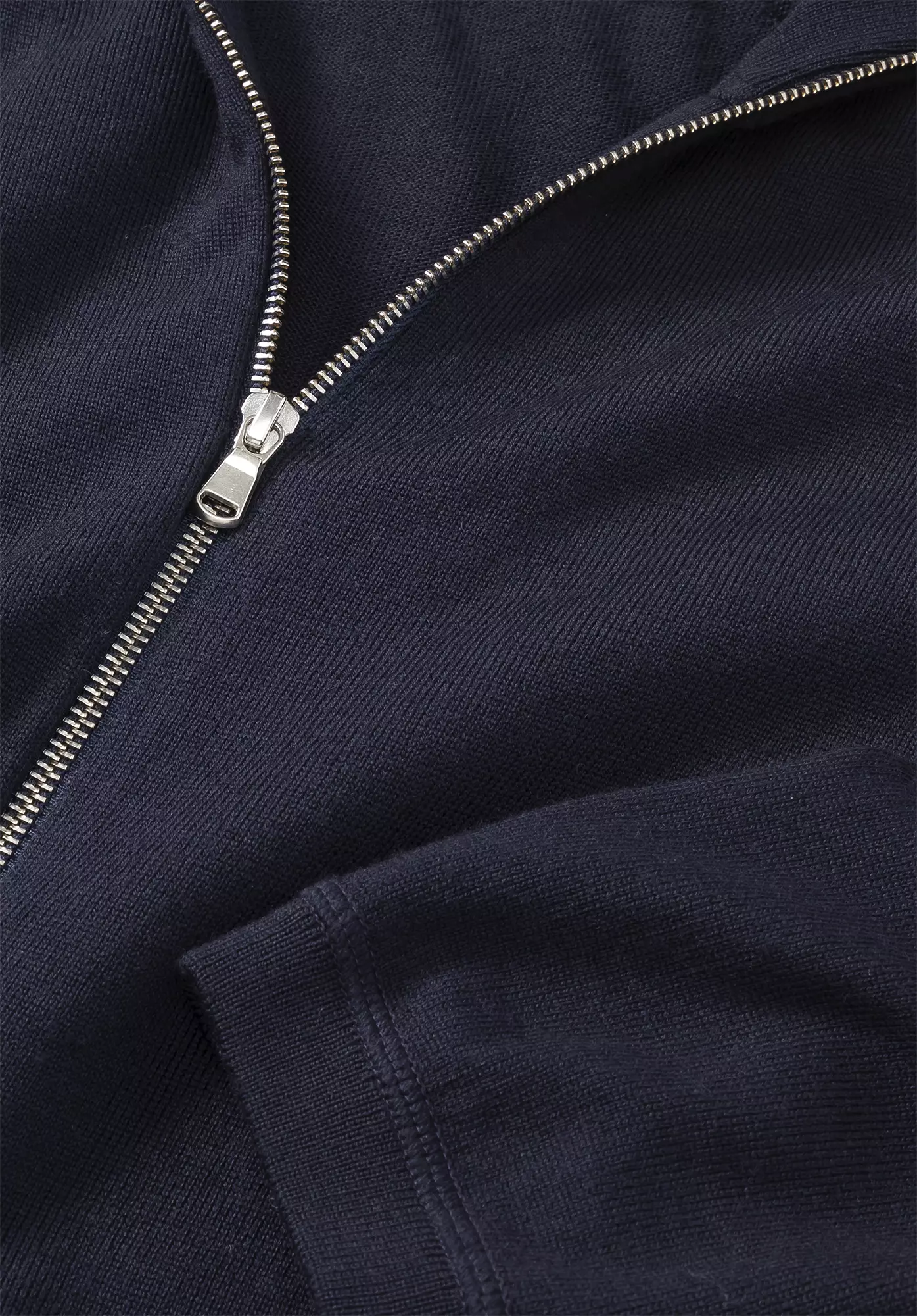 Fine slim zip cardigan made from pure organic merino wool - 5