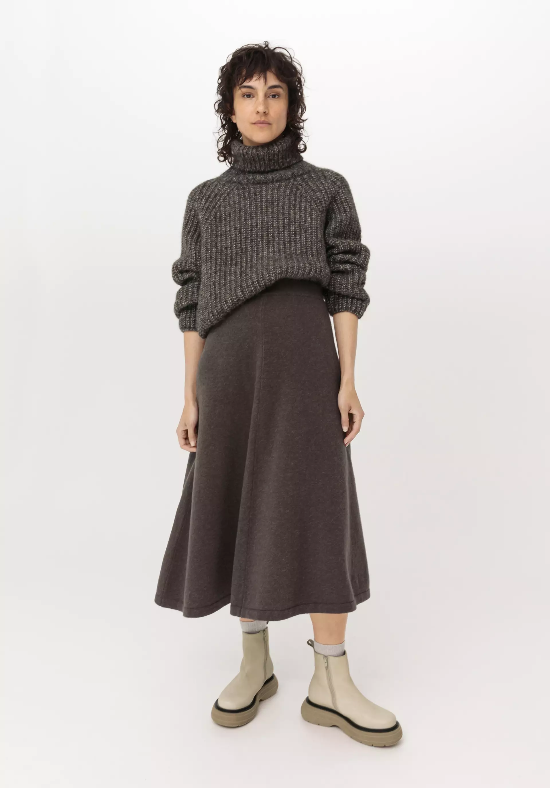 Knitted skirt made of pure lambswool - 3