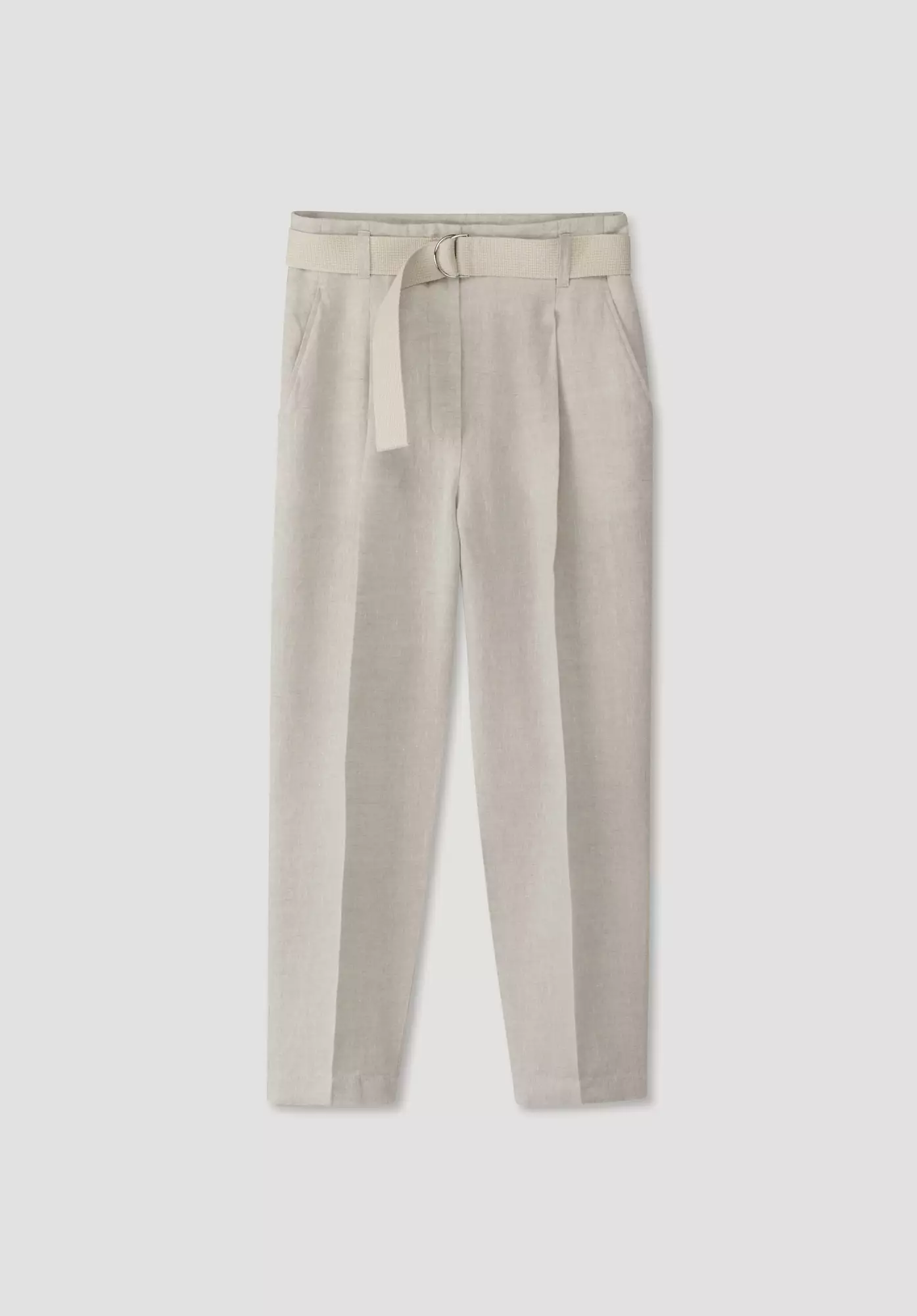 High-waist trousers made from pure organic linen - 4