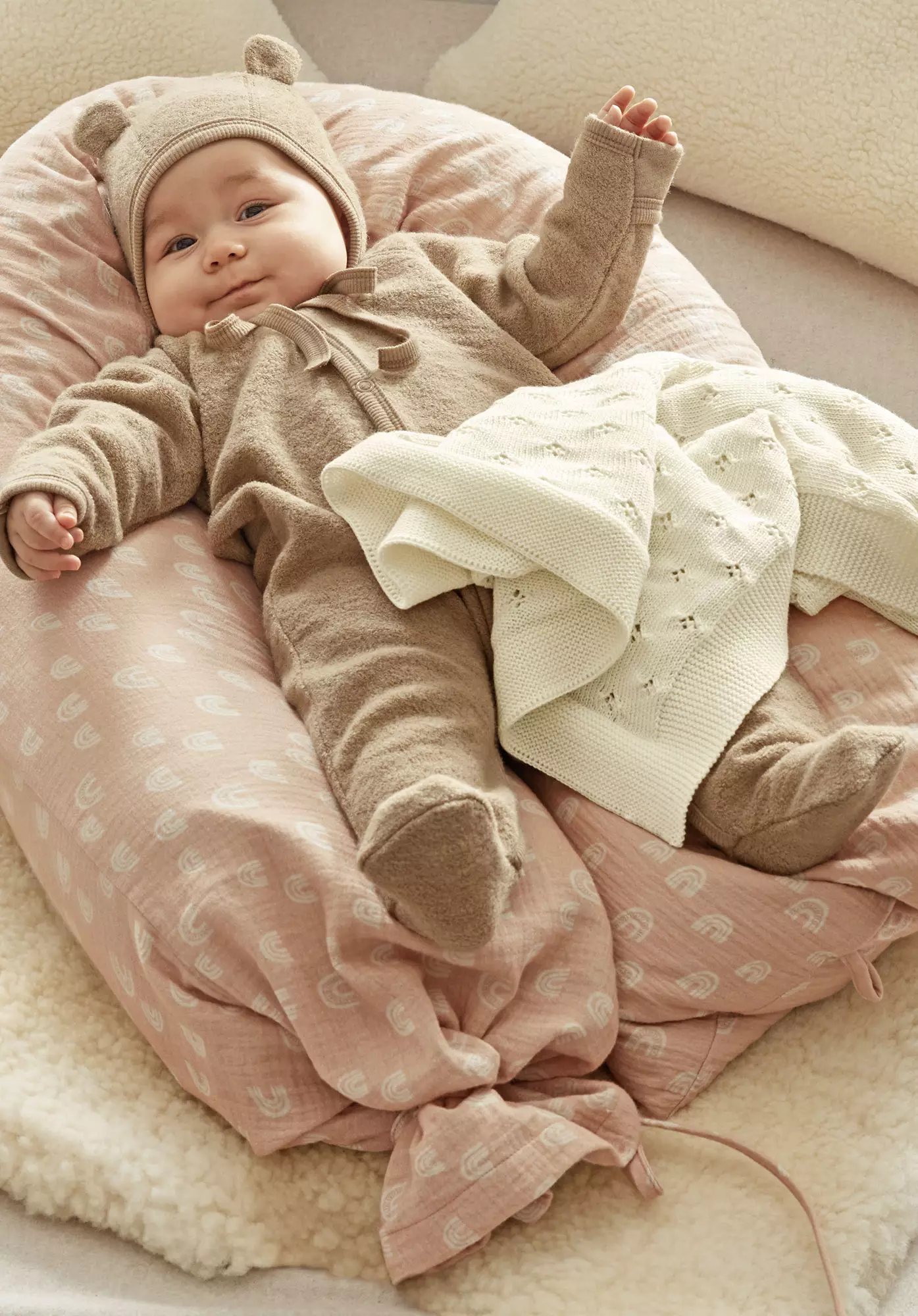Baby virgin wool blanket made from pure organic merino wool - 0