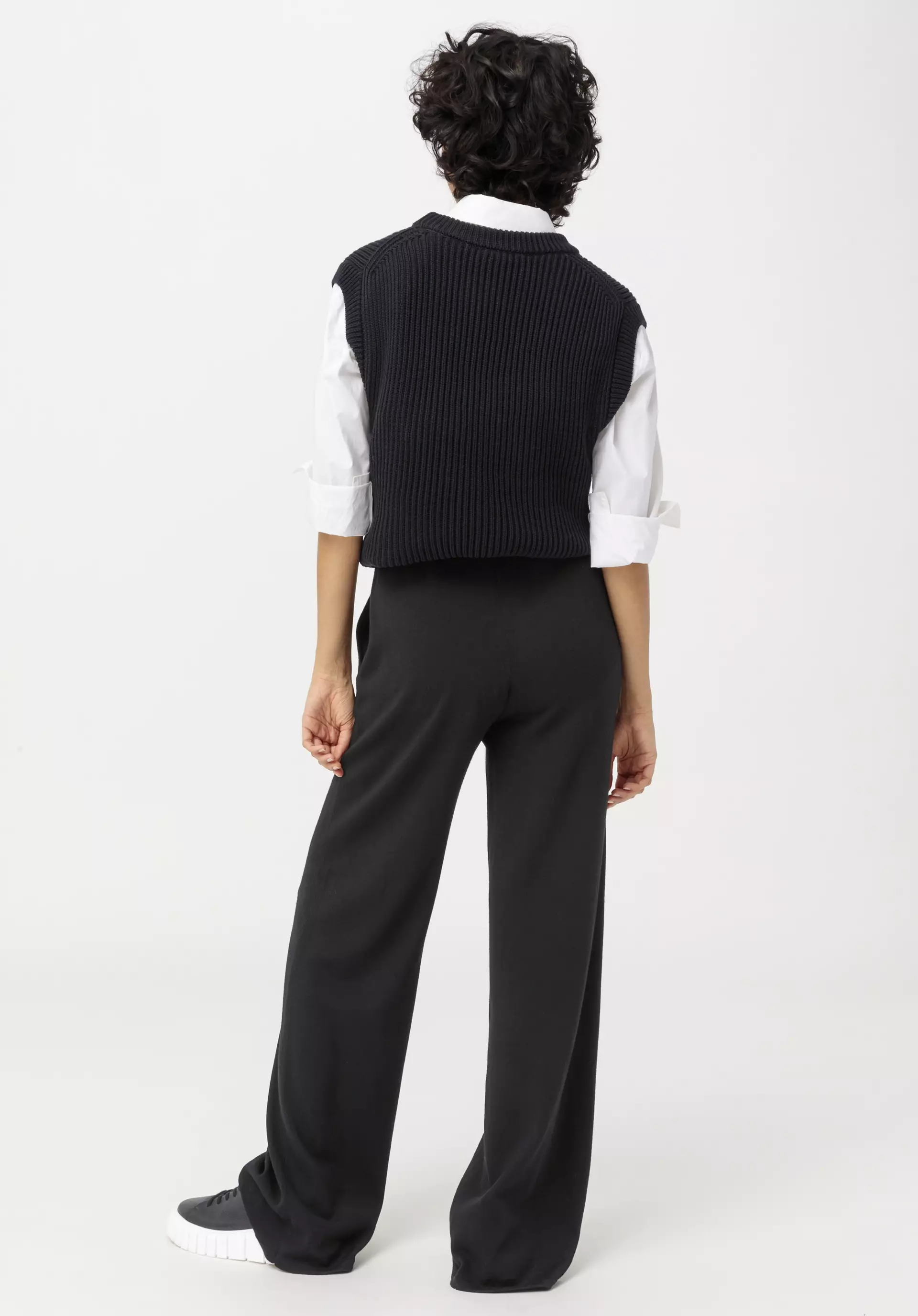 Knitted pants made from pure organic merino wool - 1