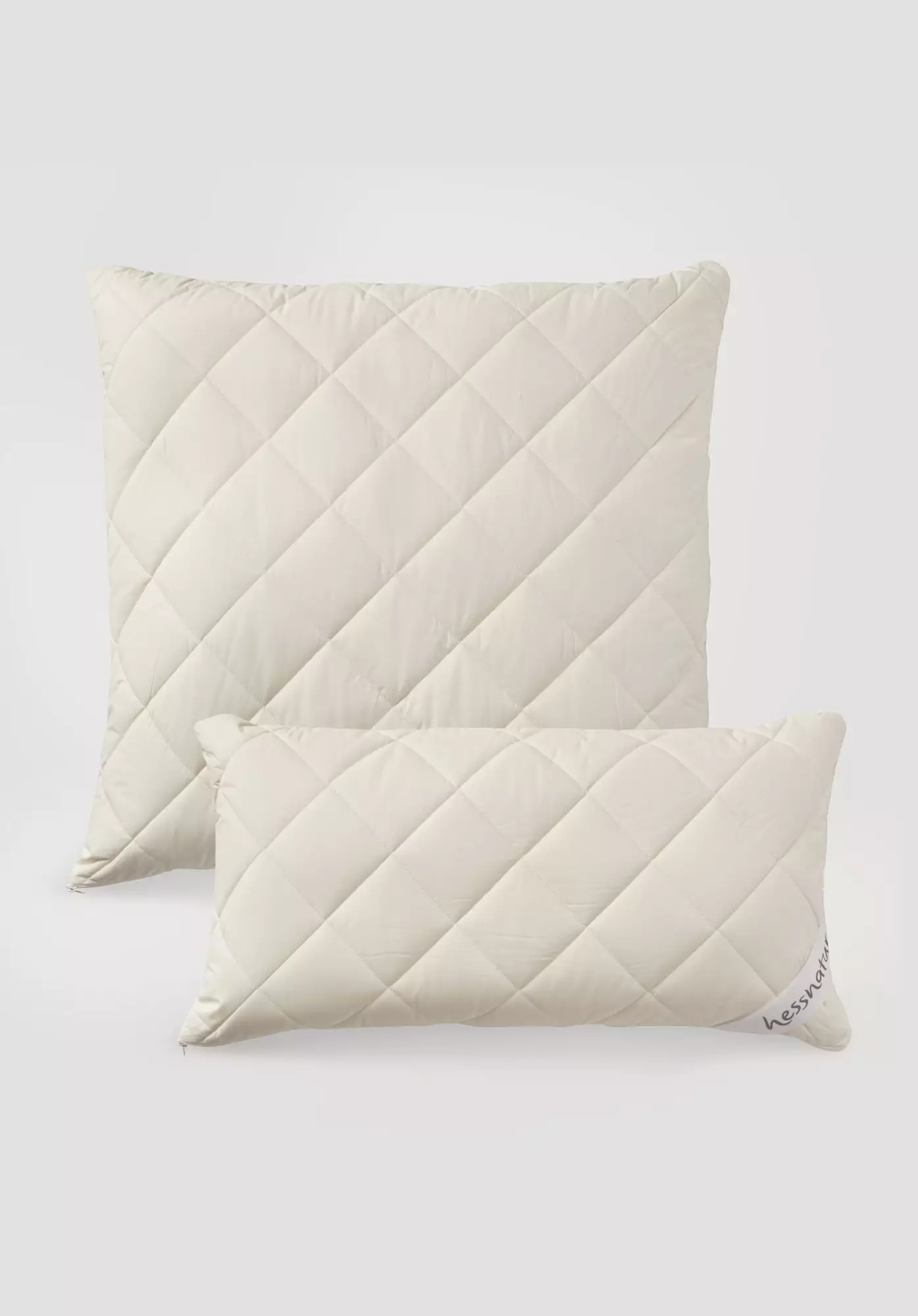 Pillow with organic virgin wool filling - 0