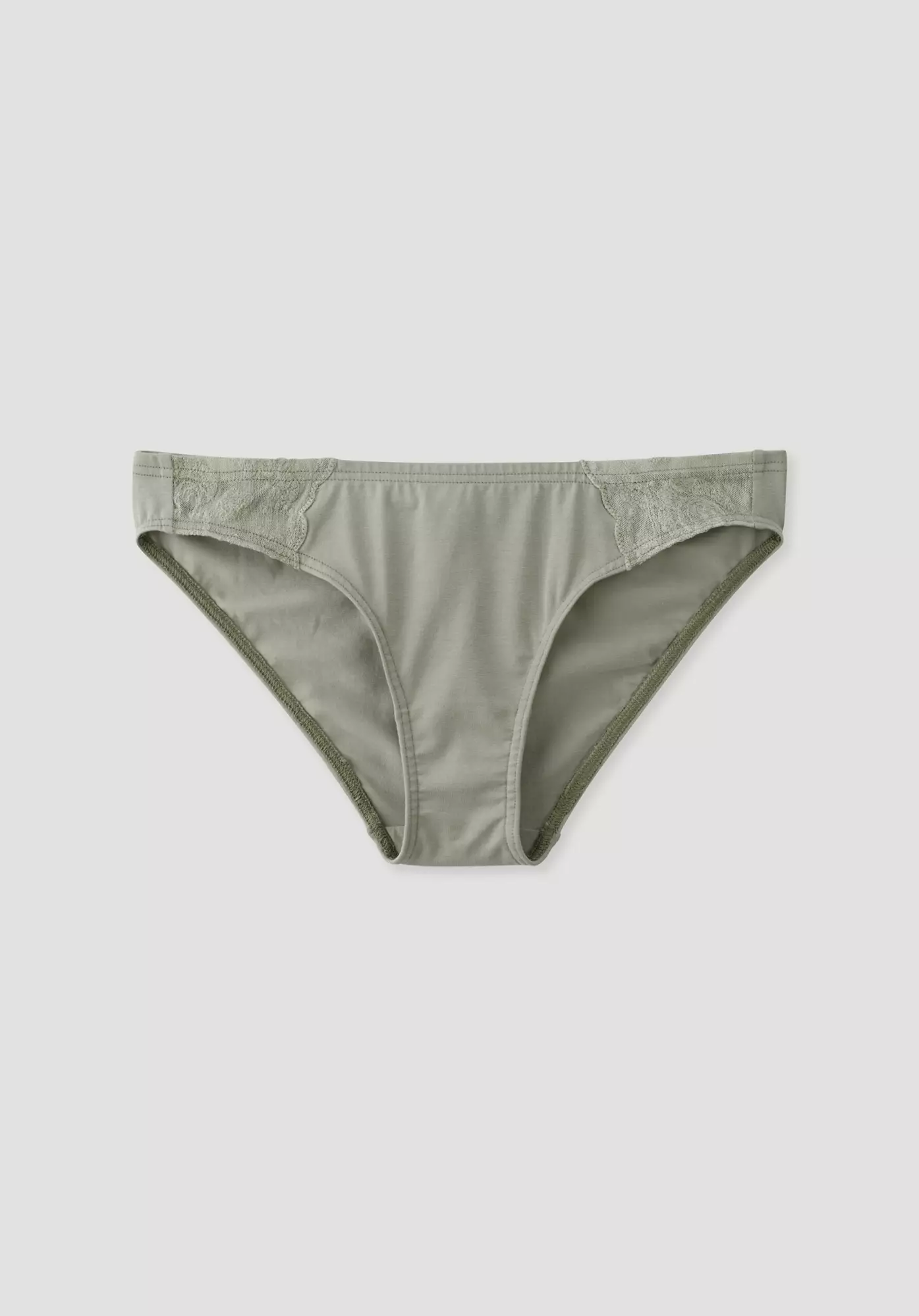 Regular cut mini briefs with embroidery made from organic cotton - 2