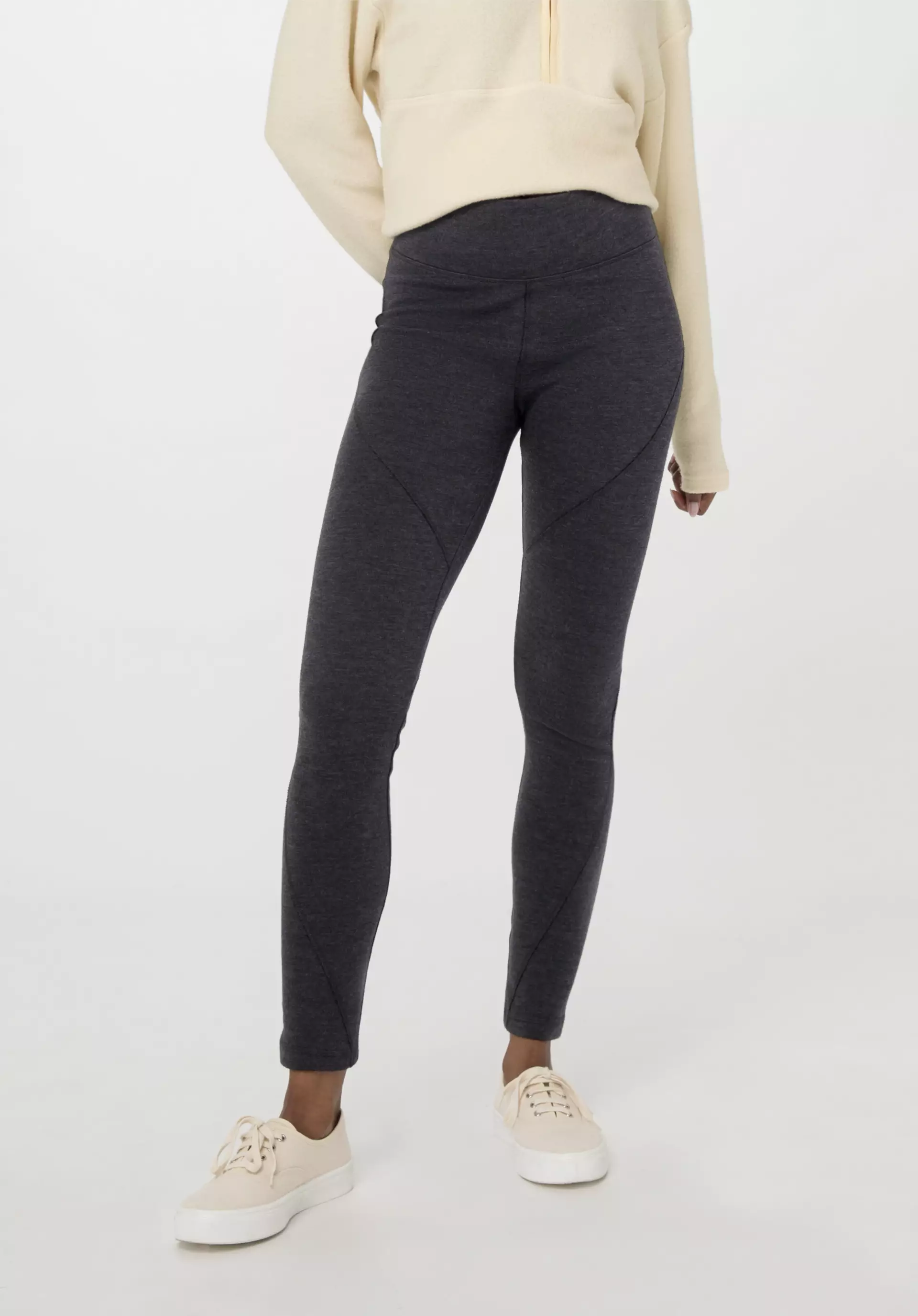 Leggings Fitted Medium Cut ACTIVE FUNCTIONAL made of organic merino wool with organic cotton - 1