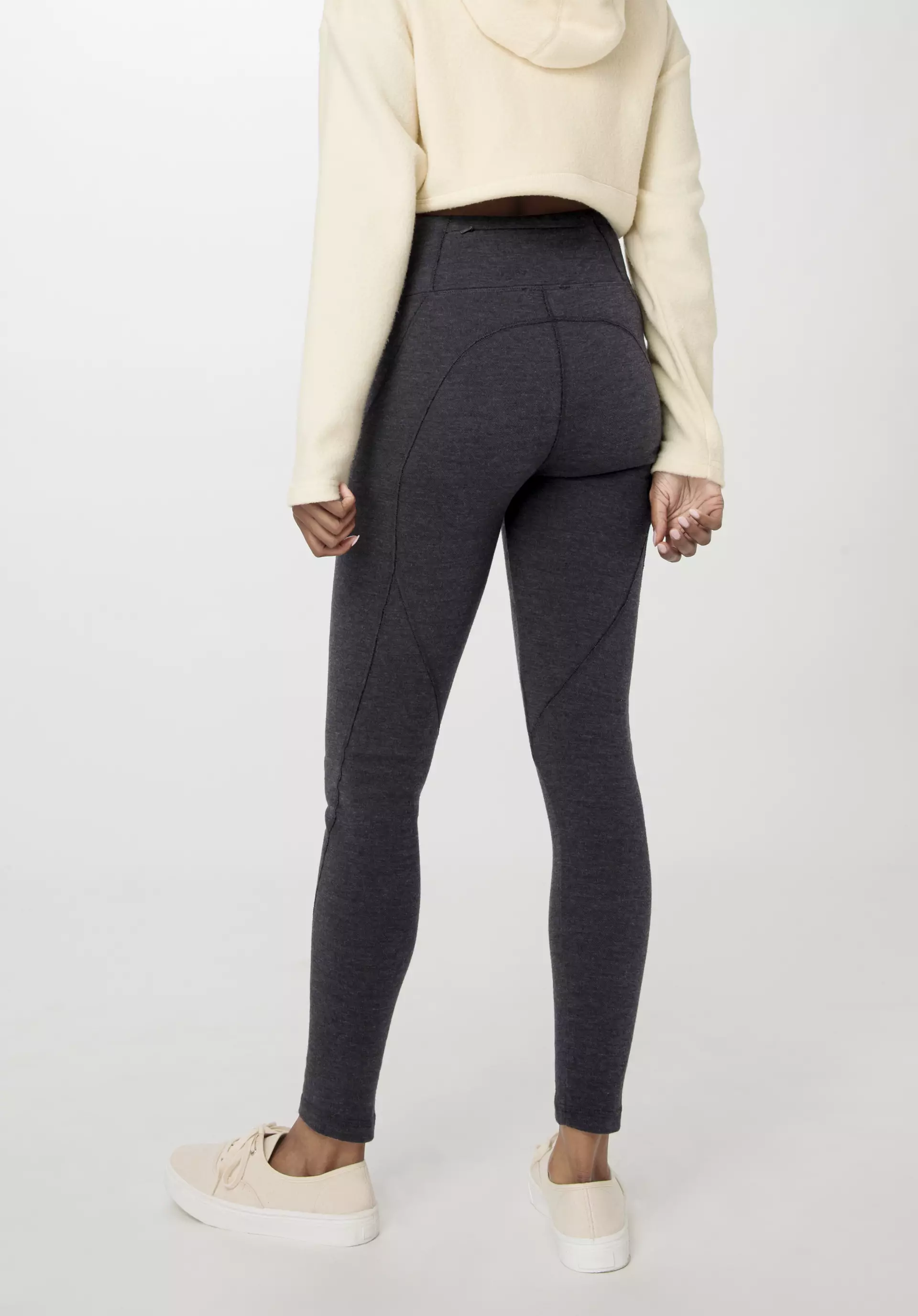 Leggings Fitted Medium Cut ACTIVE FUNCTIONAL made of organic merino wool with organic cotton - 2