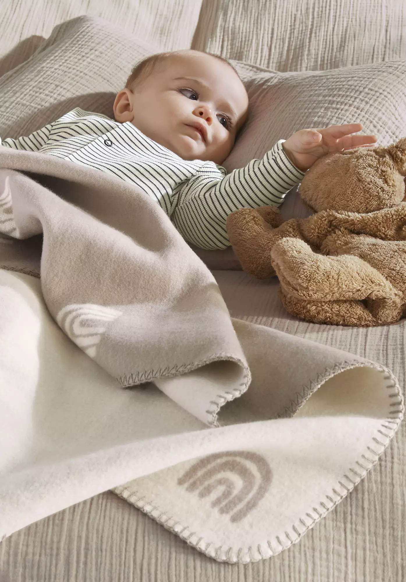 Baby und Kinder Decke aus reiner Bio-Baumwolle - 0