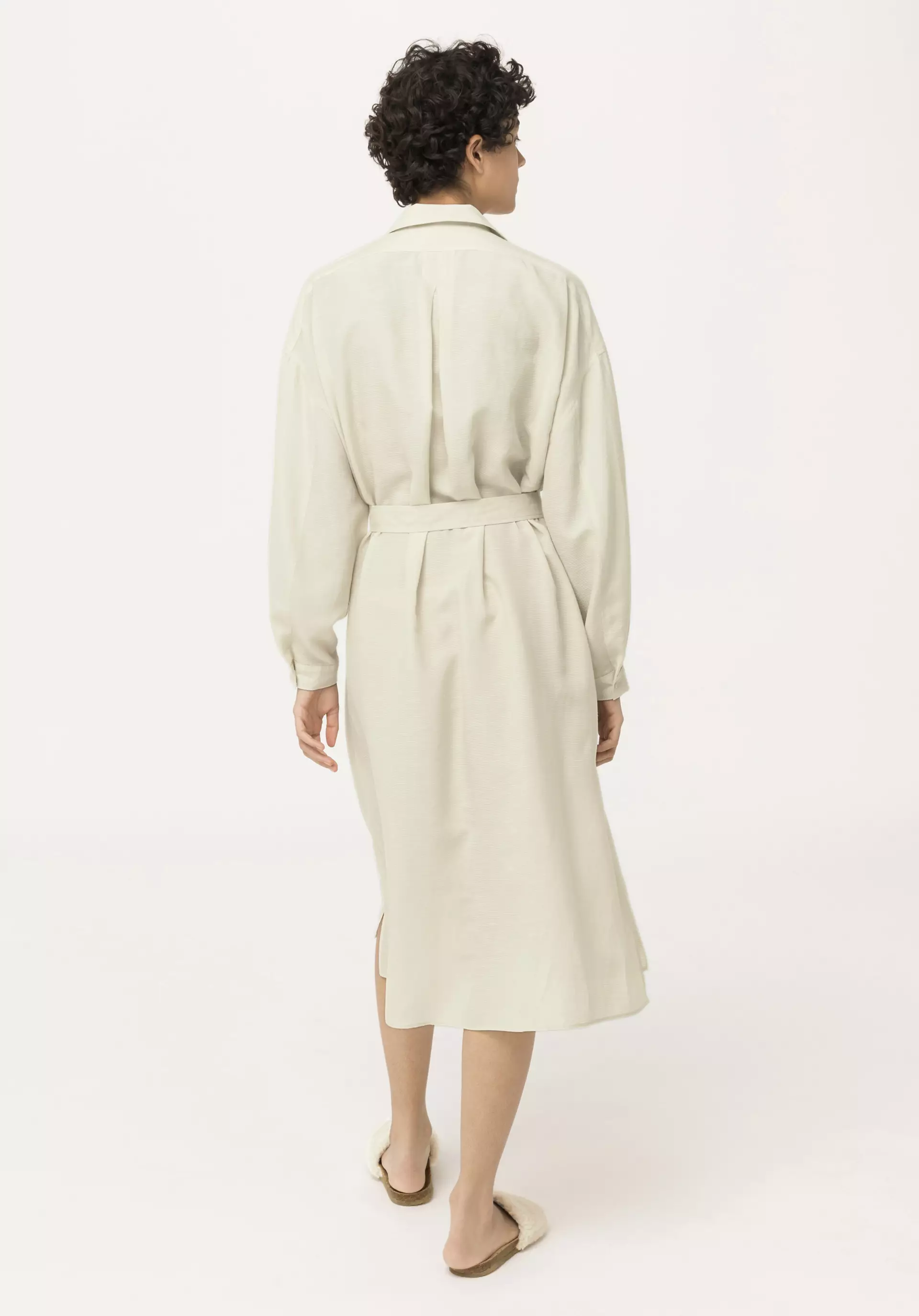 Midi-Kleid aus Seide mit Hanf und Bio-Baumwolle - 2