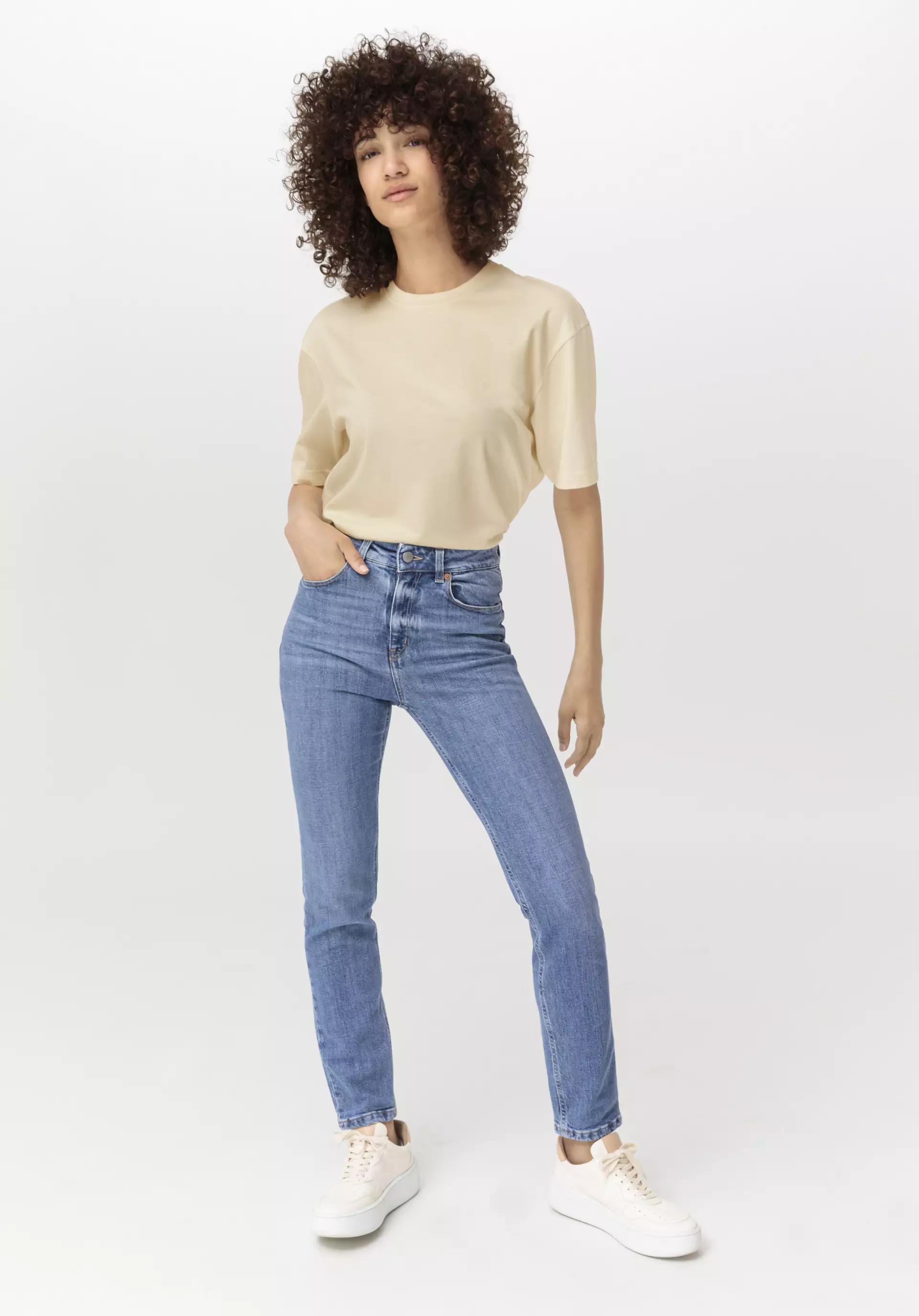 Jeans LINN High Rise Slim aus Bio-Denim - 0