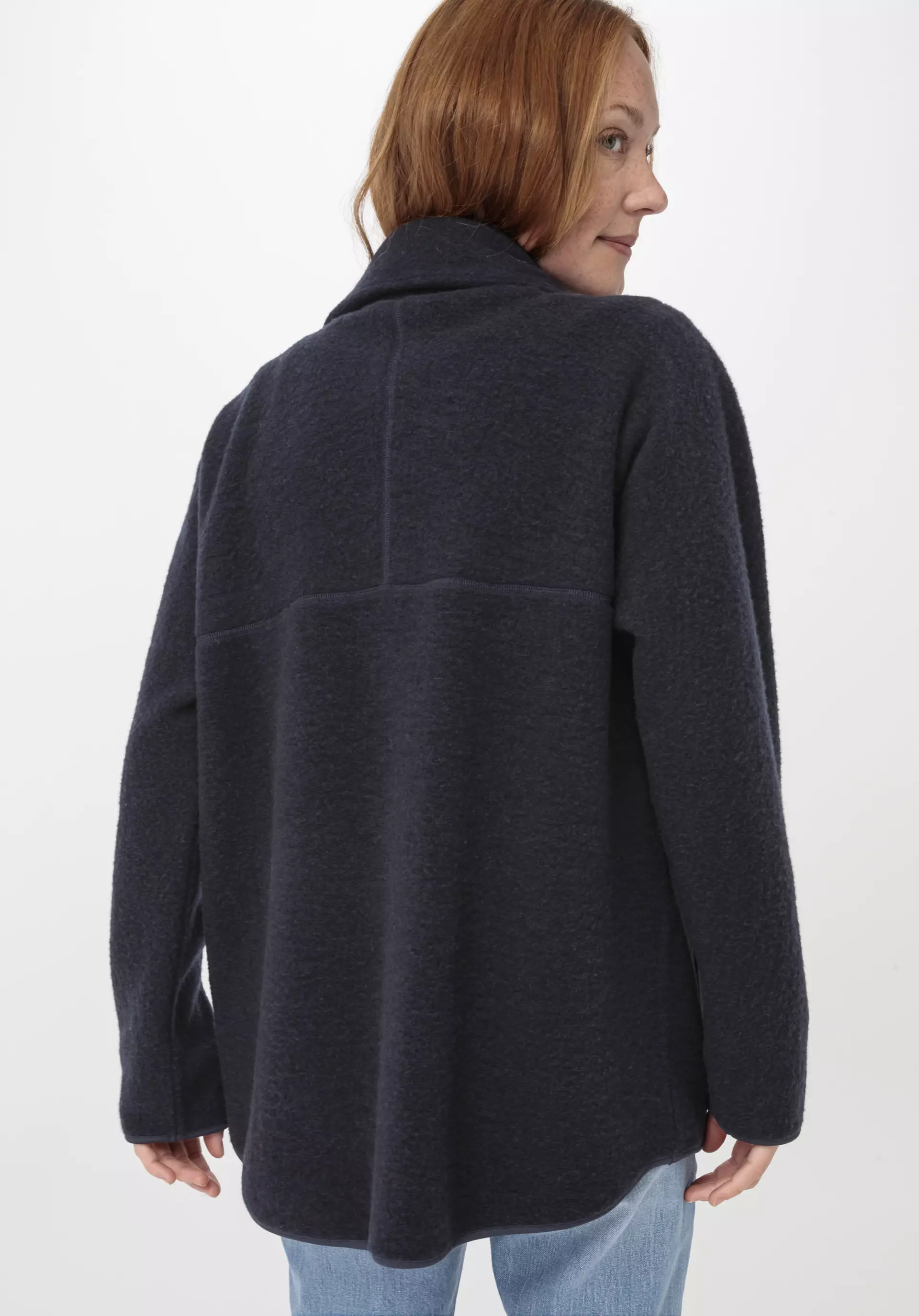 Wool fleece jacket made from pure organic merino wool 5335725