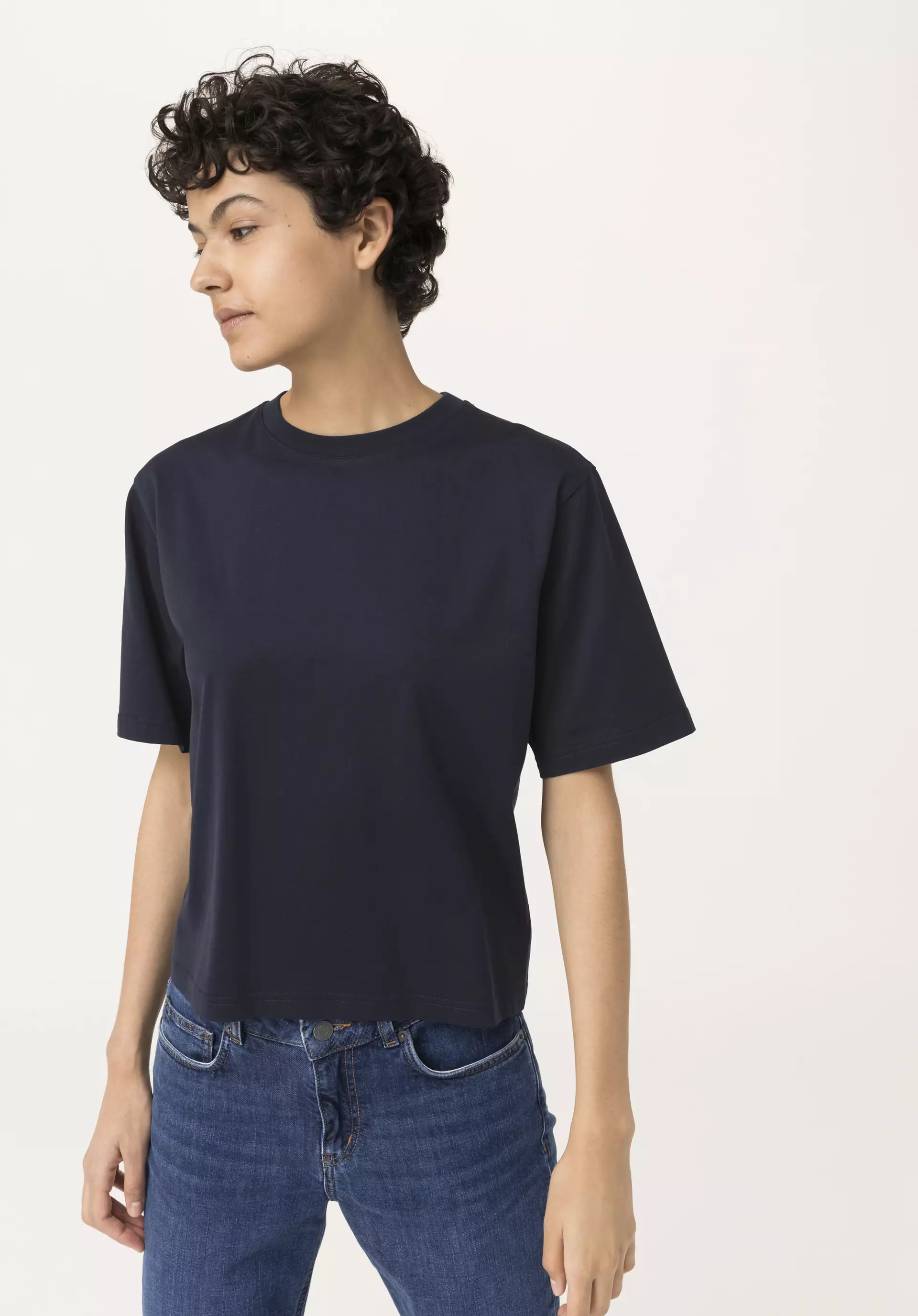 Kurzarm-Shirt aus reiner Bio-Baumwolle - 0