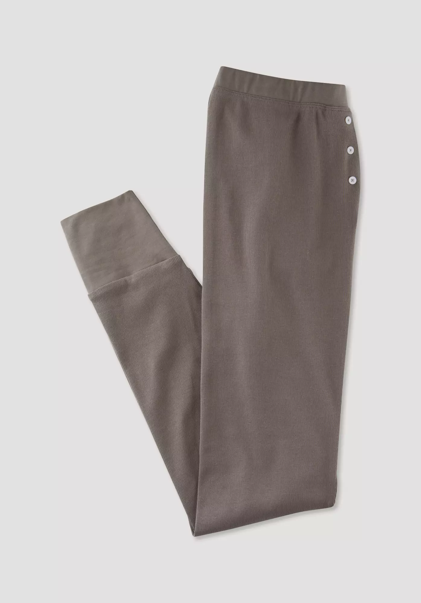 Long rib sleep pants made from organic cotton - 2