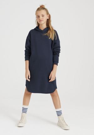 Hoodie-Kleid aus reiner Bio-Baumwolle