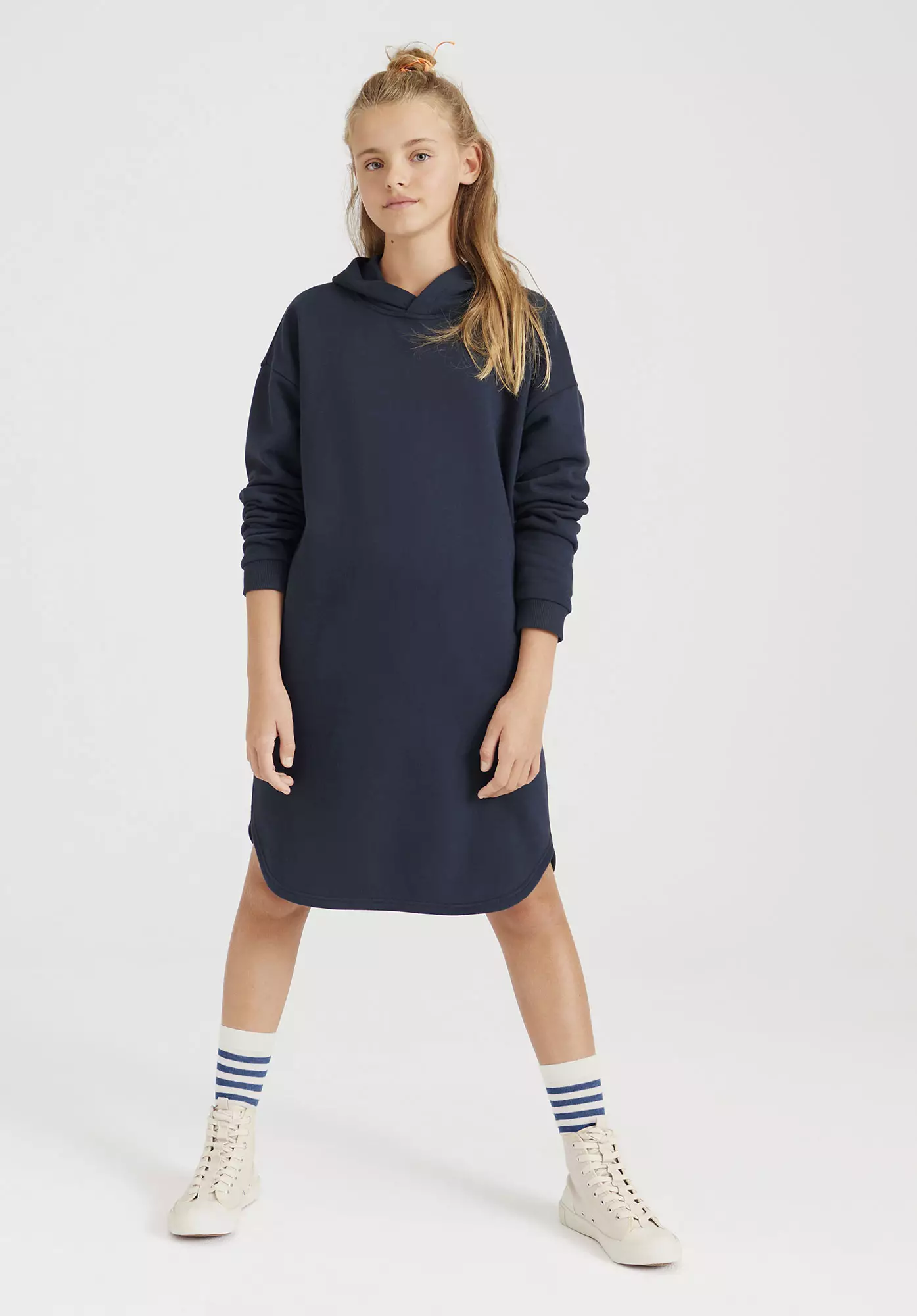 Hoodie dress made from pure organic cotton - 0