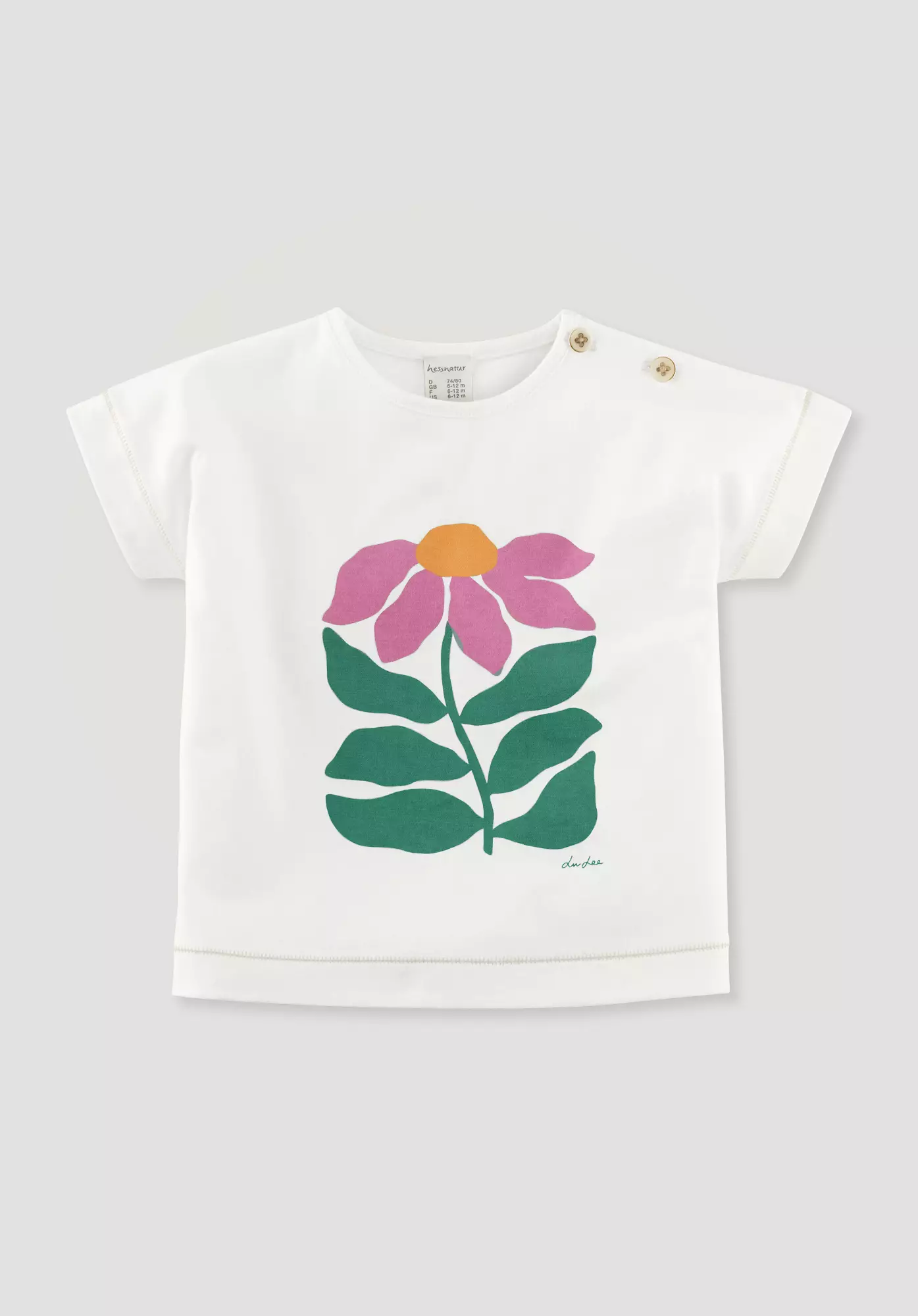 LIV LEE X HESSNATUR T-Shirt aus reiner Bio-Baumwolle - 0