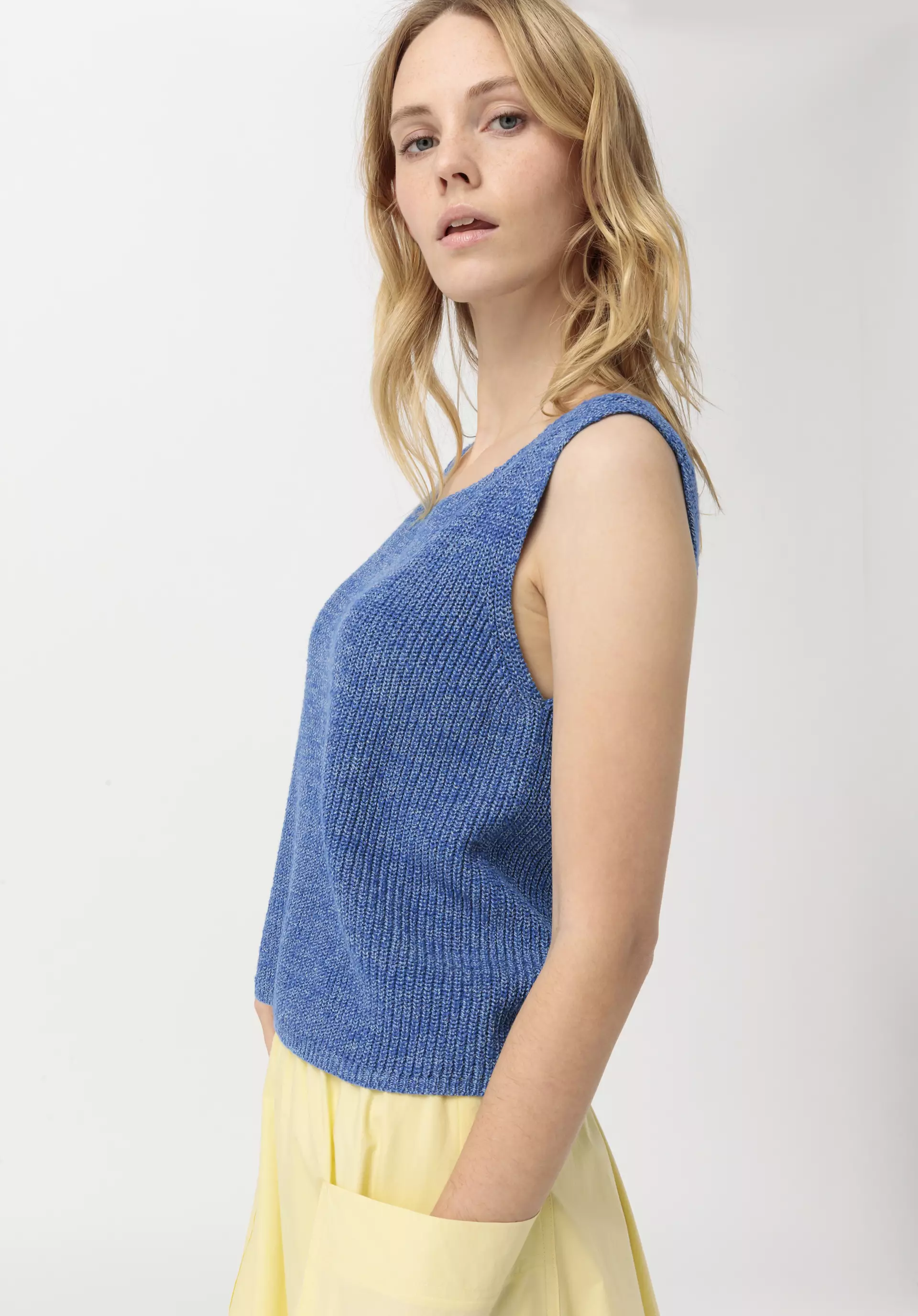 Organic cotton and linen sweater - 0
