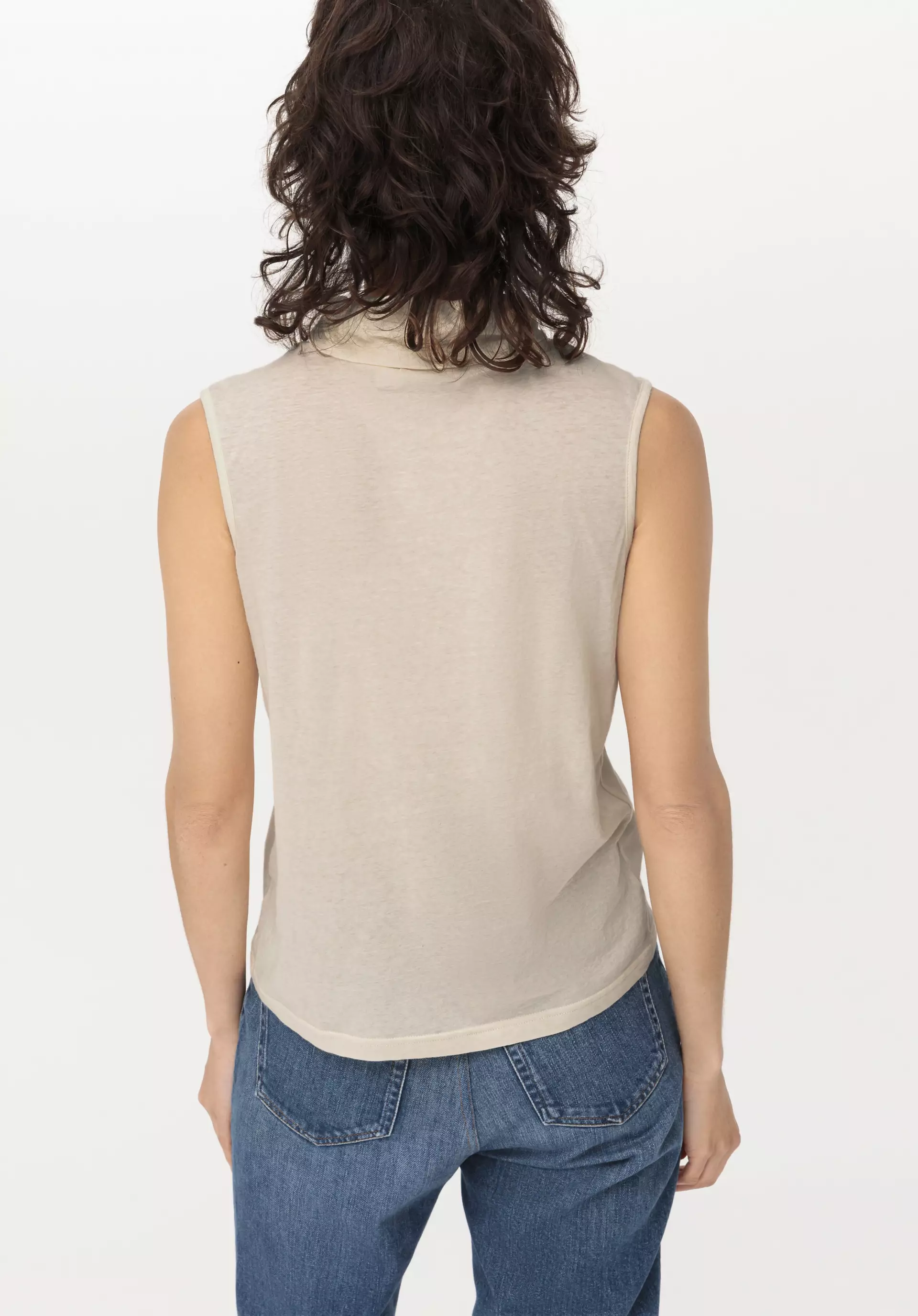 Turtleneck top made from pure organic cotton - 1