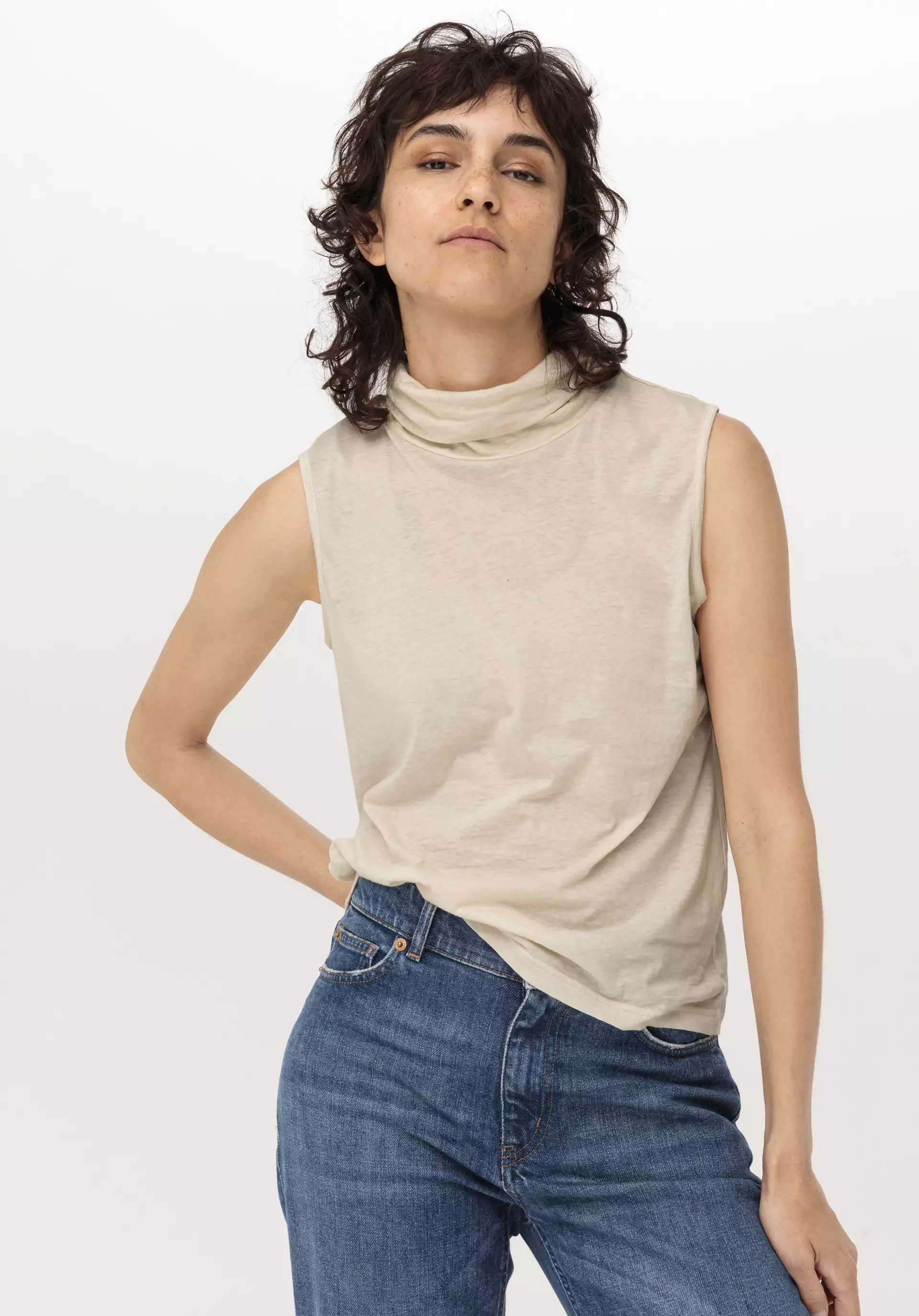 Turtleneck top made from pure organic cotton - 2