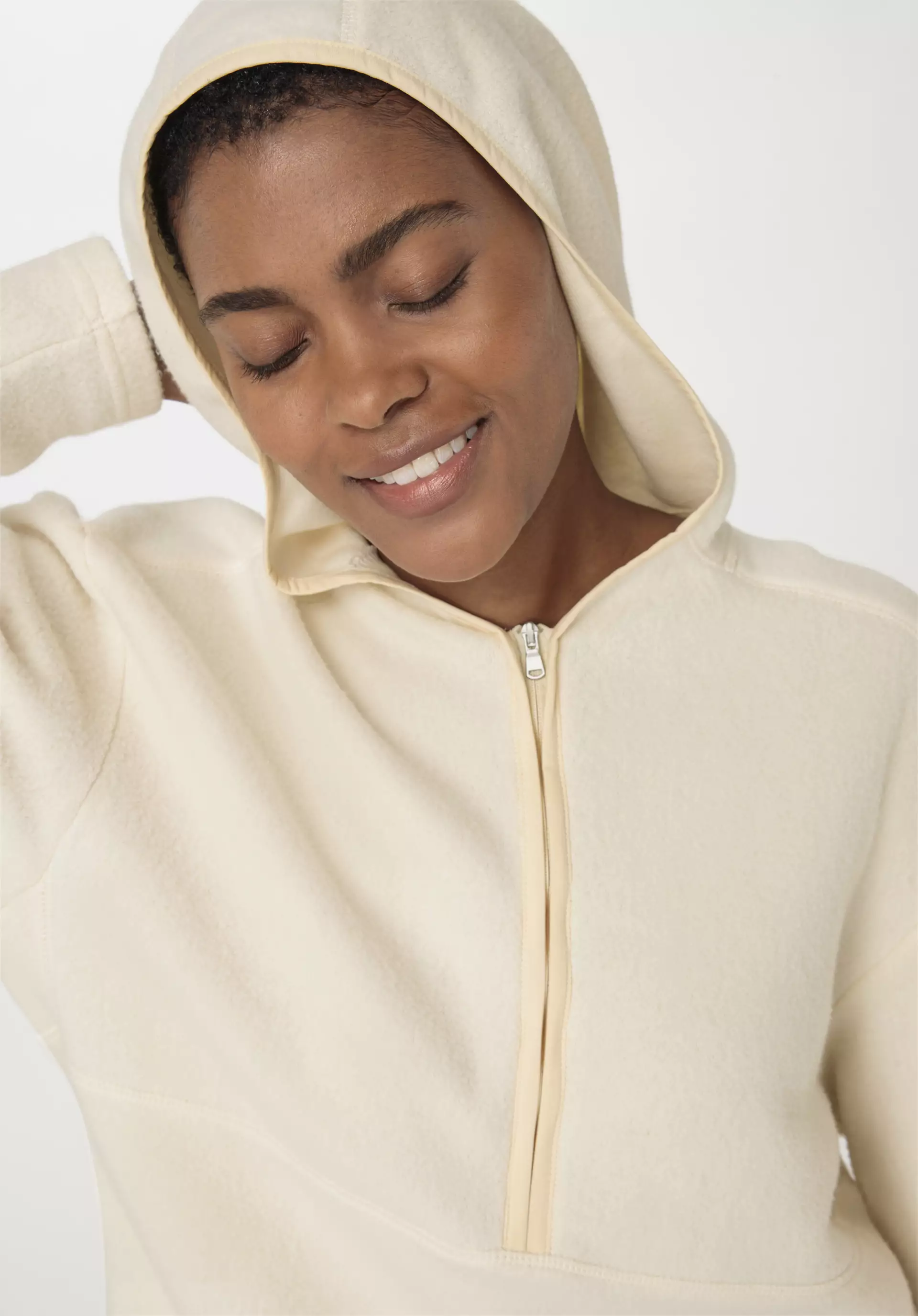 Fleece hoodie Relaxed ACTIVE LIGHT made of pure organic cotton 54247