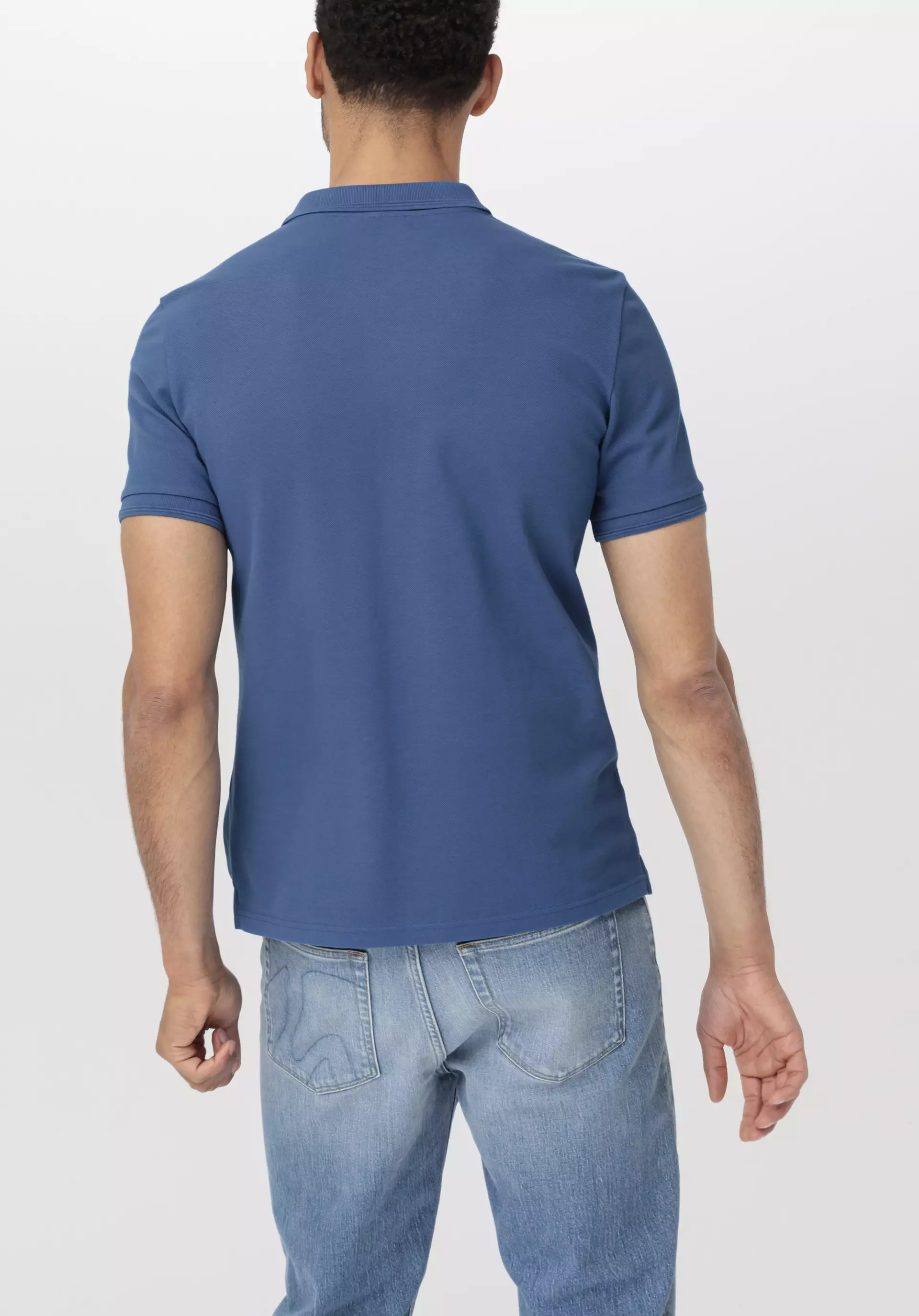 Twill jersey polo shirt made from pure organic cotton - 1
