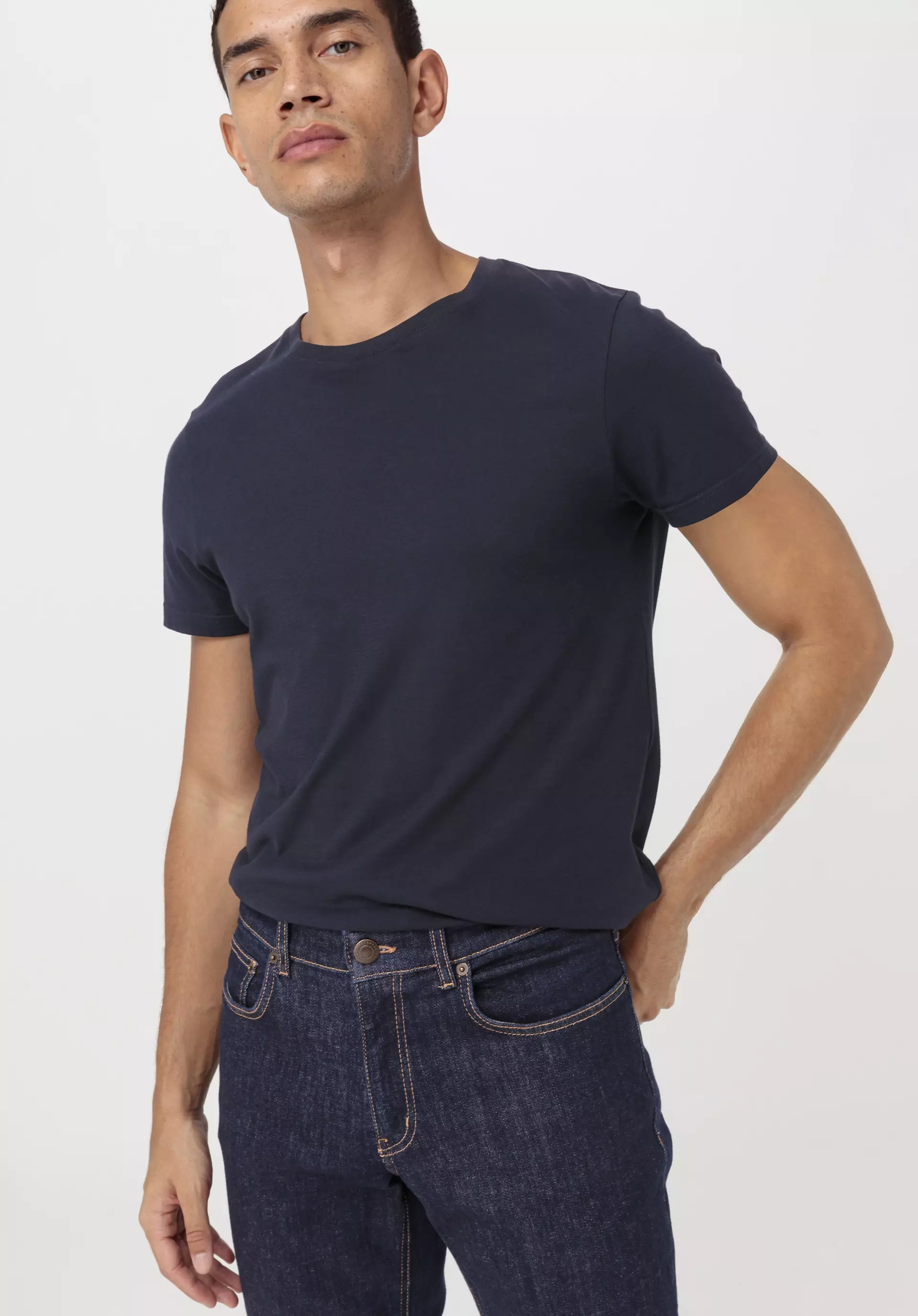 Basic T-Shirt Regular aus reiner Bio-Baumwolle im 2er-Pack - 0
