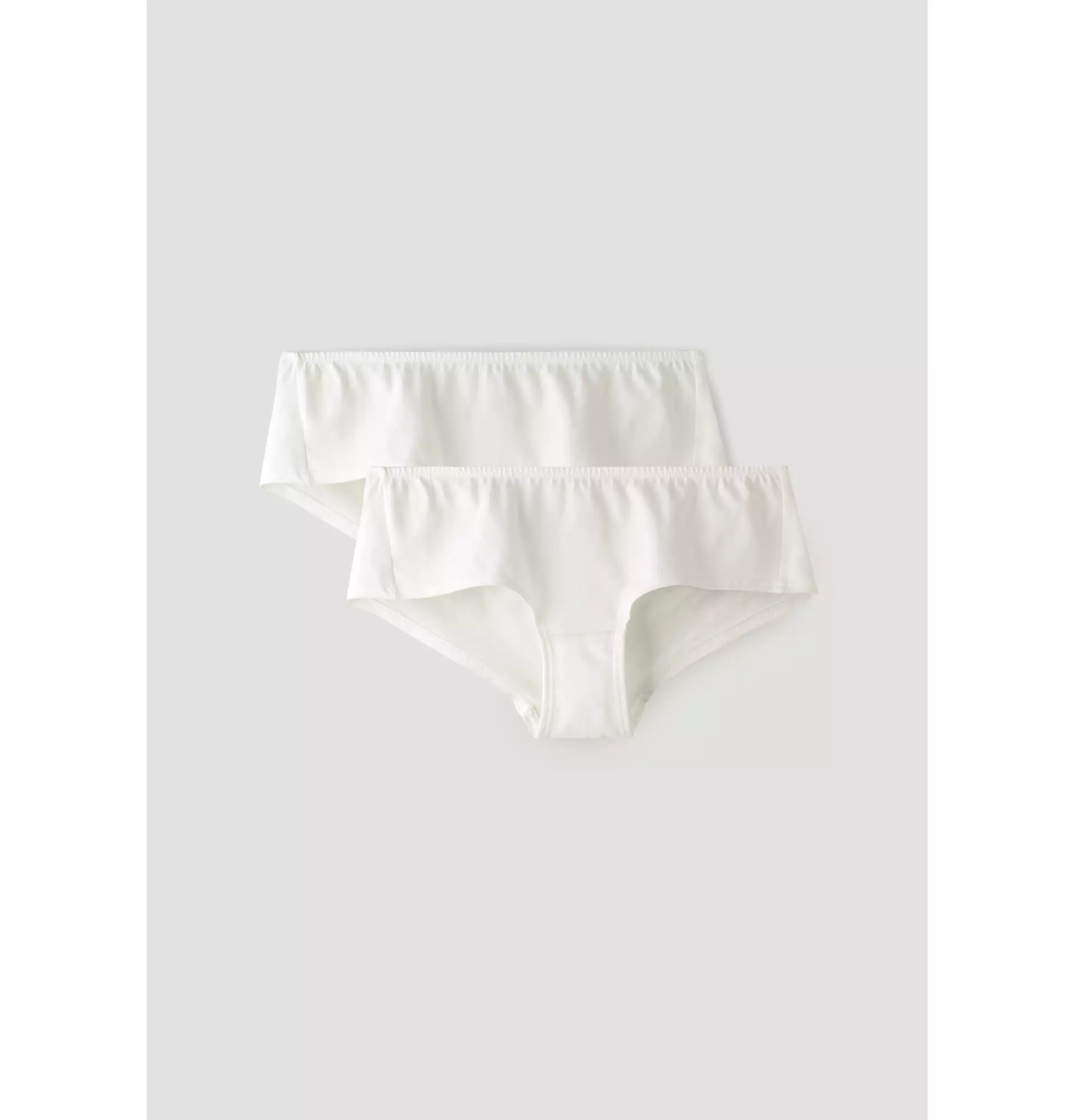 Set of 2 low-cut panties made from organic cotton 54362