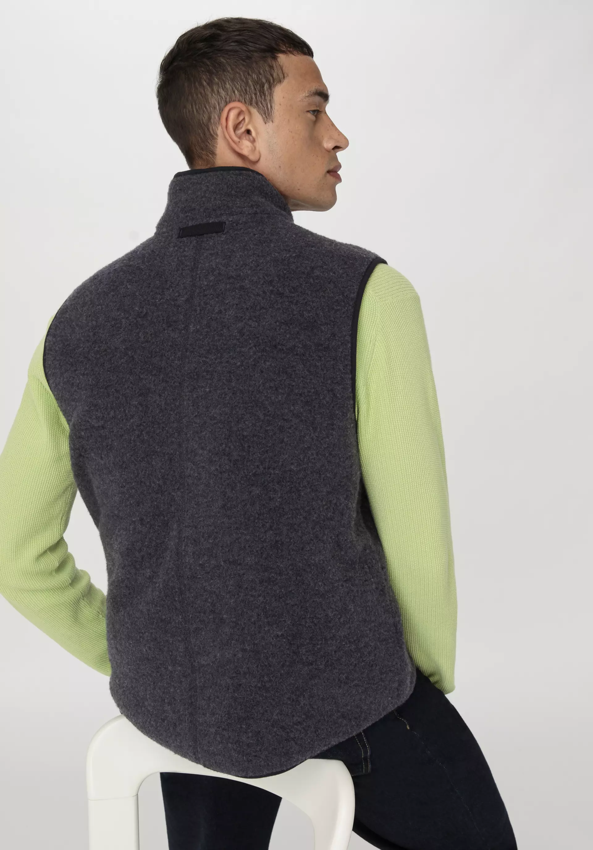 Organic Wool Fleece Men's Vest